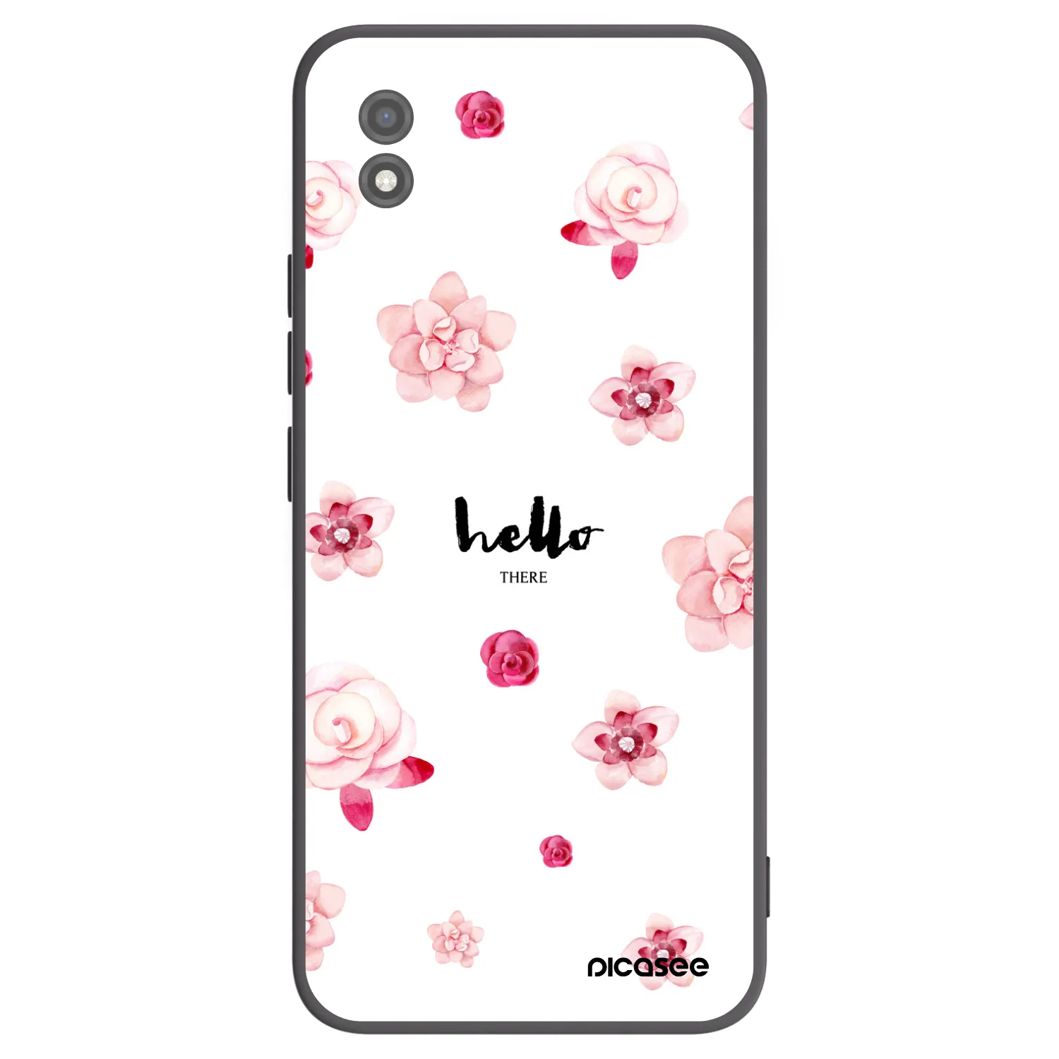 Picasee Μαύρη θήκη σιλικόνης για Realme C11 (2021) - Hello there