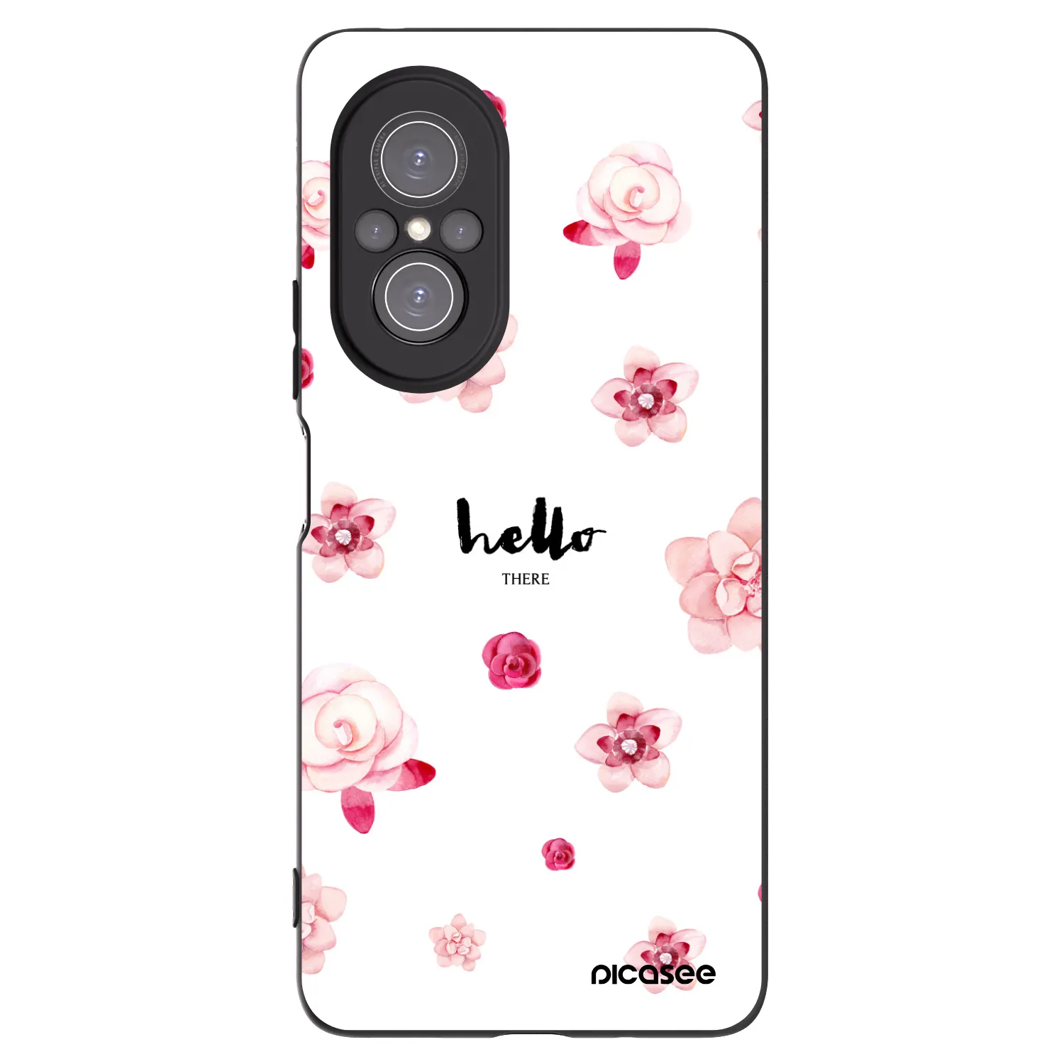 Picasee Μαύρη θήκη σιλικόνης για Huawei Nova 9 SE - Hello there