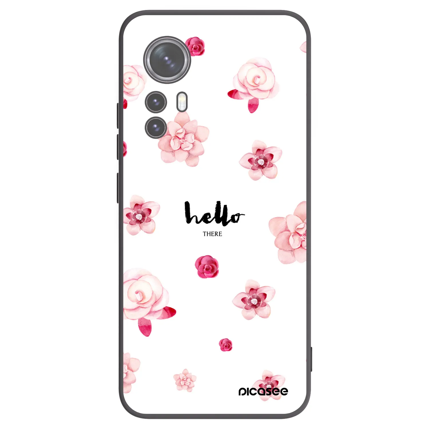 Picasee Μαύρη θήκη σιλικόνης για Xiaomi 12 - Hello there
