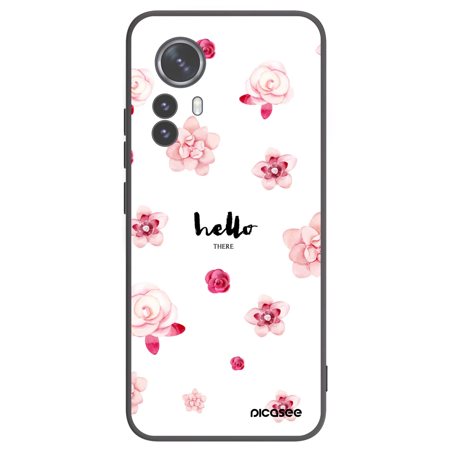 Picasee Μαύρη θήκη σιλικόνης για Xiaomi 12 Pro - Hello there