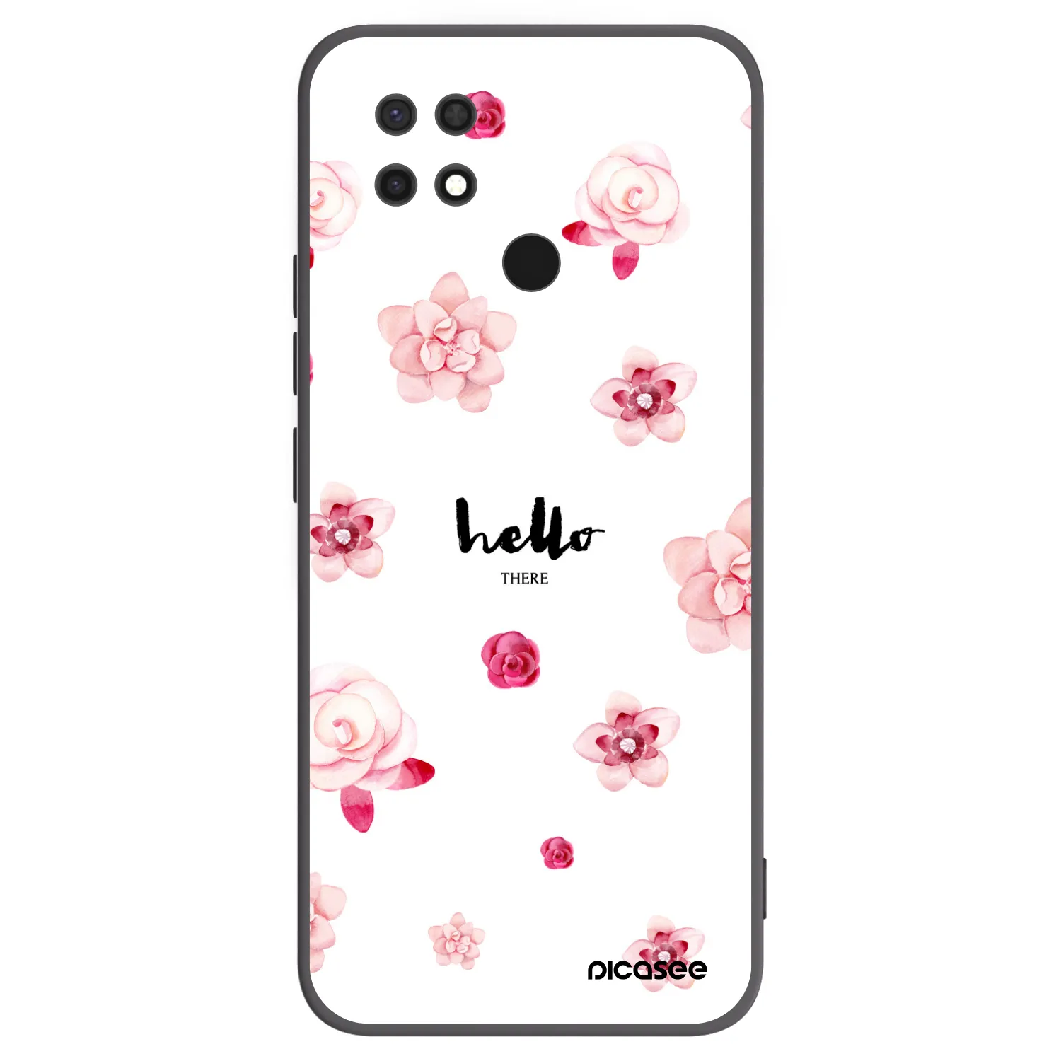 Picasee Μαύρη θήκη σιλικόνης για Xiaomi Redmi 10C - Hello there
