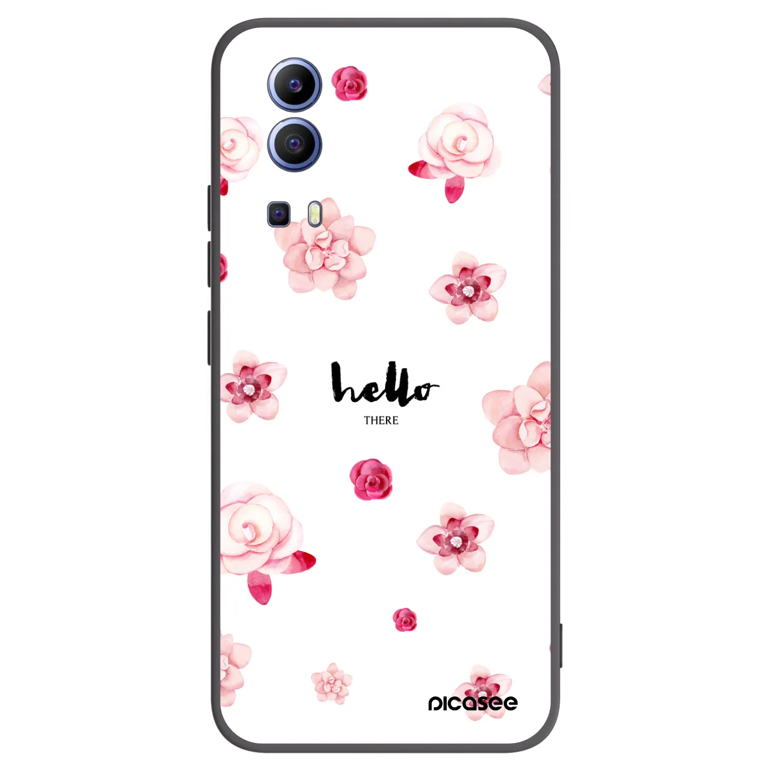 Picasee Μαύρη θήκη σιλικόνης για Vivo Y52 5G - Hello there