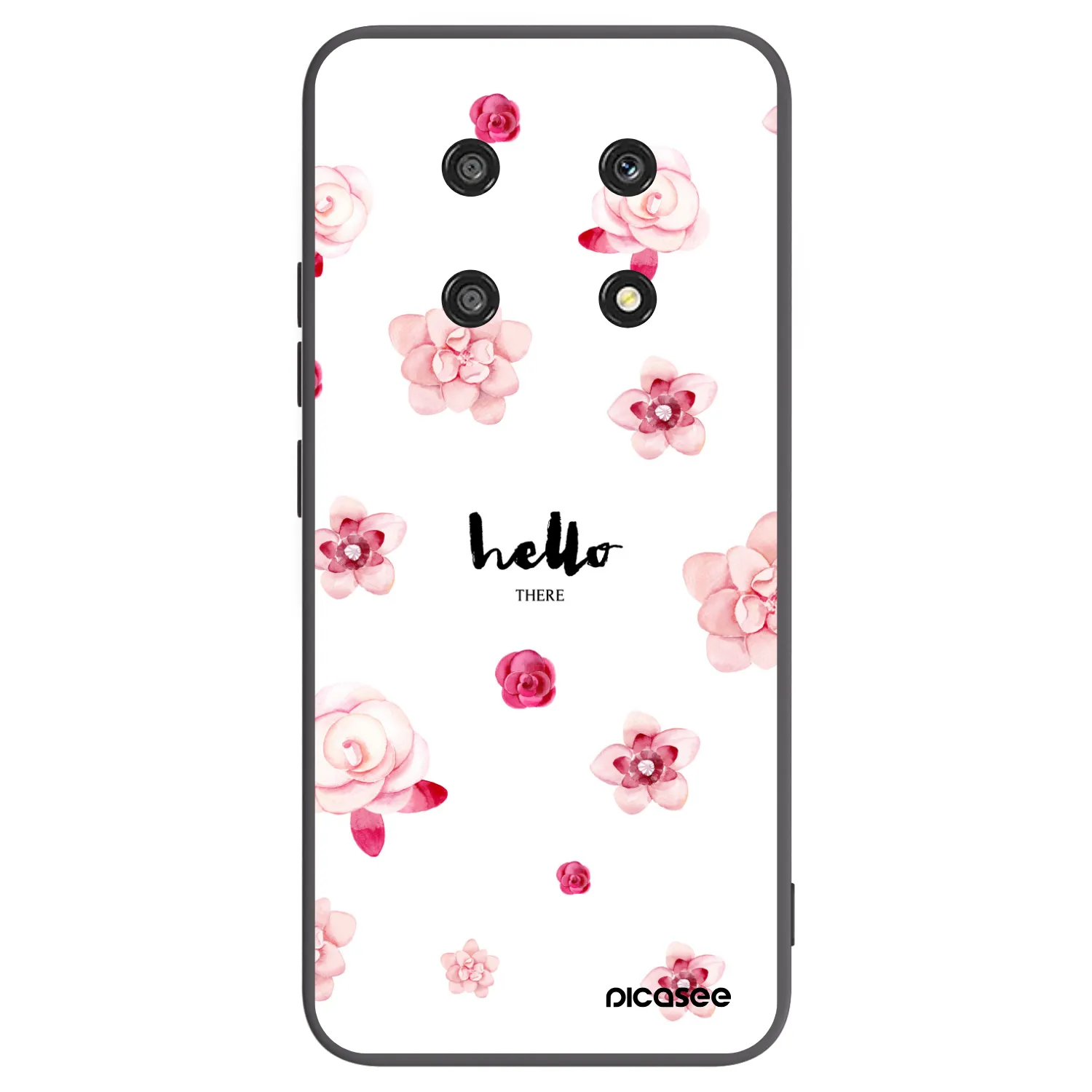 Picasee Μαύρη θήκη σιλικόνης για Honor Magic4 Lite 5G - Hello there