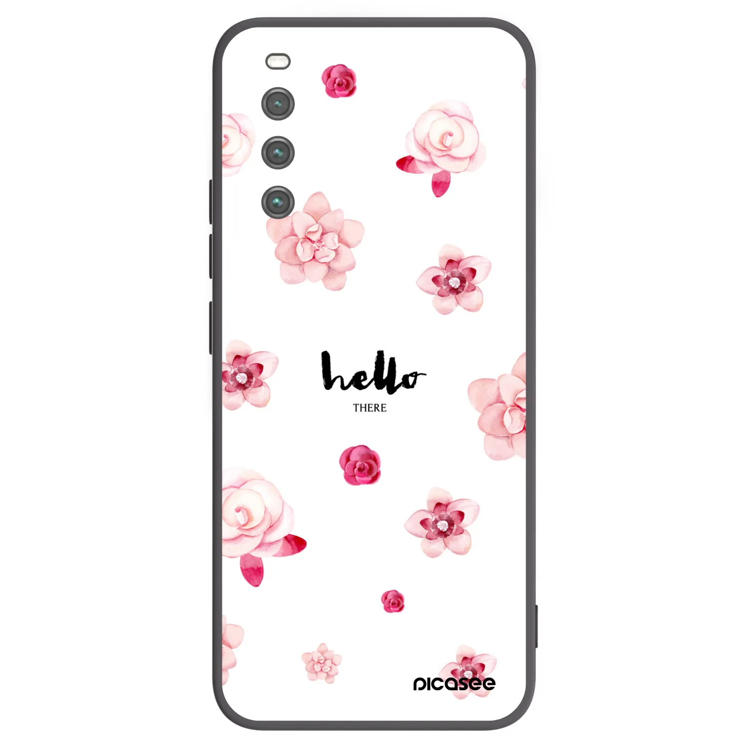 Picasee Μαύρη θήκη σιλικόνης για Sony Xperia 10 IV 5G - Hello there