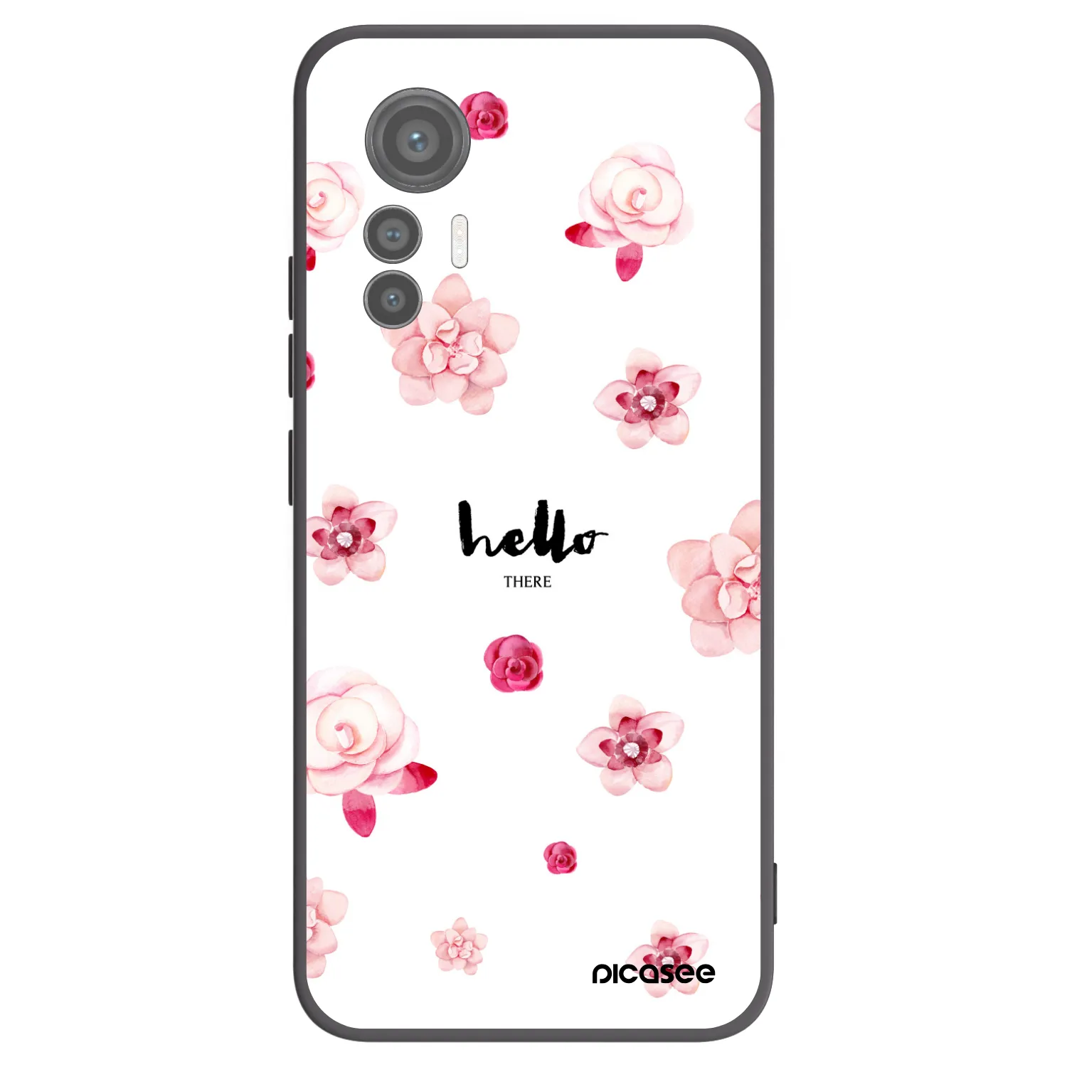 Picasee Μαύρη θήκη σιλικόνης για Xiaomi 12 Lite - Hello there