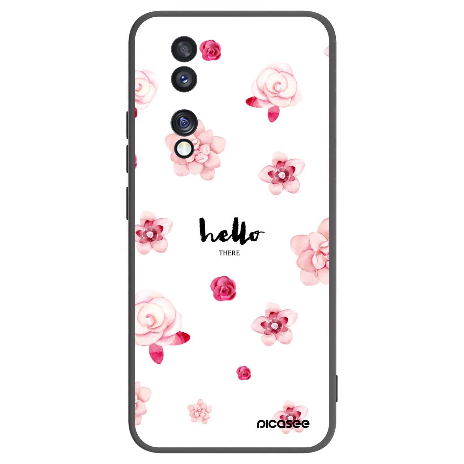 Picasee Μαύρη θήκη σιλικόνης για Honor 70 - Hello there
