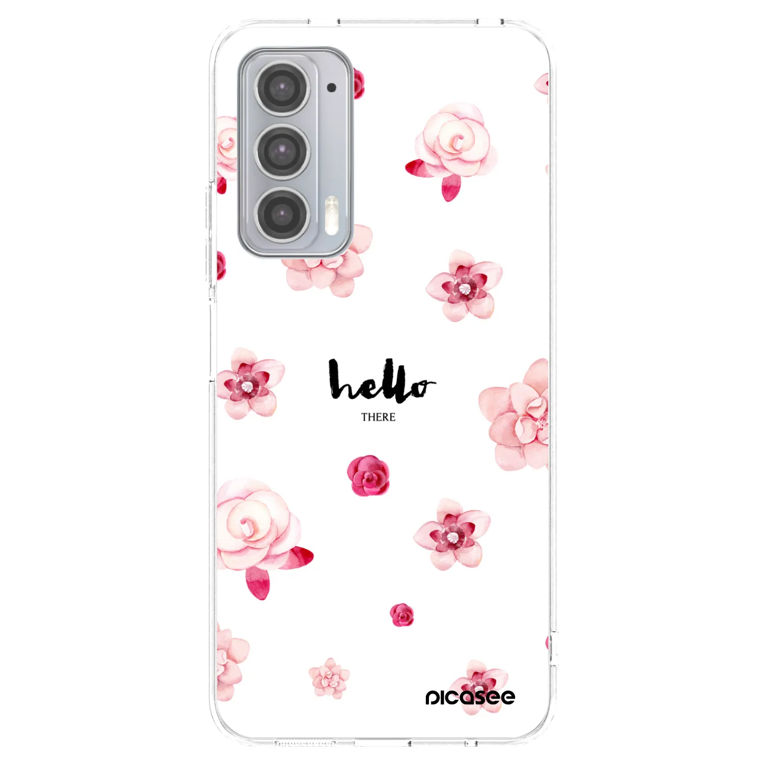 Picasee διαφανής θήκη σιλικόνης Motorola Edge 20 - Hello there