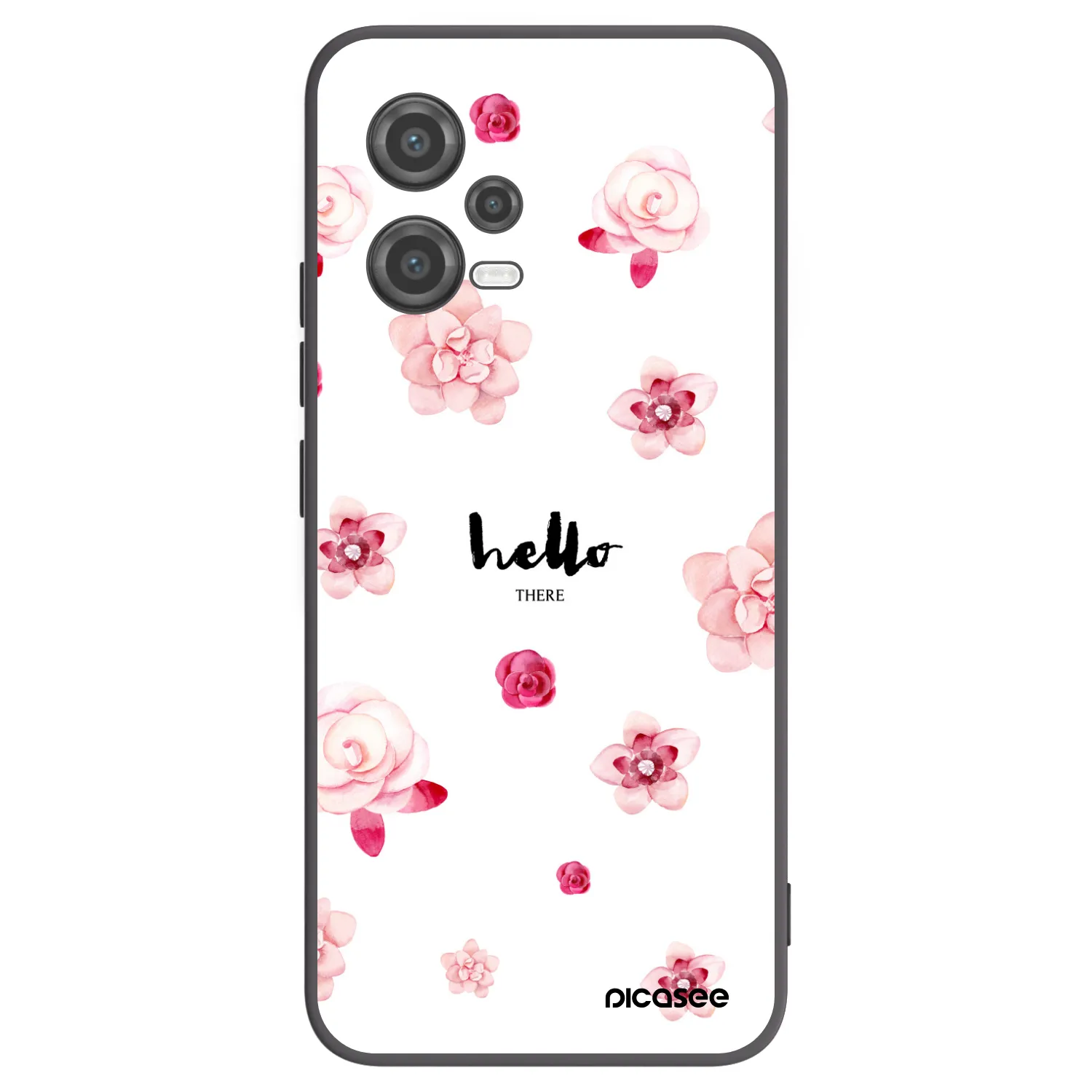 Picasee Μαύρη θήκη σιλικόνης για Xiaomi Poco X5 - Hello there