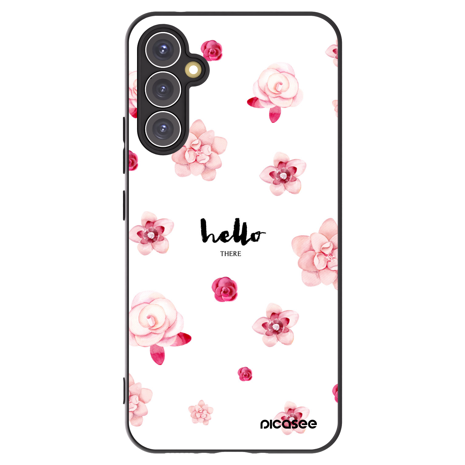 Picasee Μαύρη θήκη σιλικόνης για Samsung Galaxy A34 5G A346B - Hello there