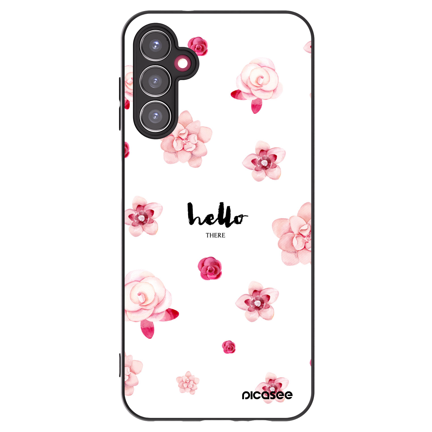 Picasee Μαύρη θήκη σιλικόνης για Samsung Galaxy A14 5G A146P - Hello there