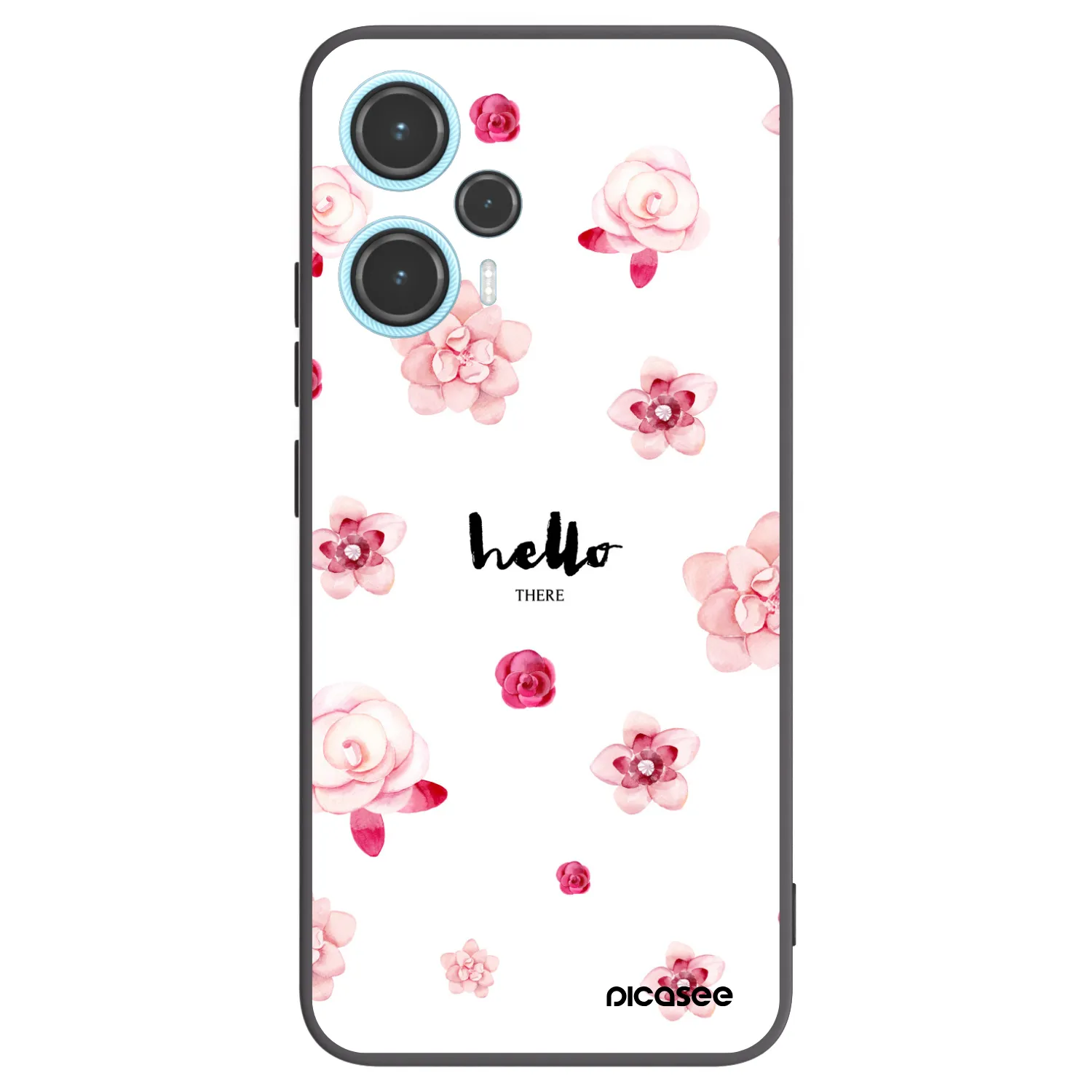 Picasee Μαύρη θήκη σιλικόνης για Xiaomi Poco F5 - Hello there