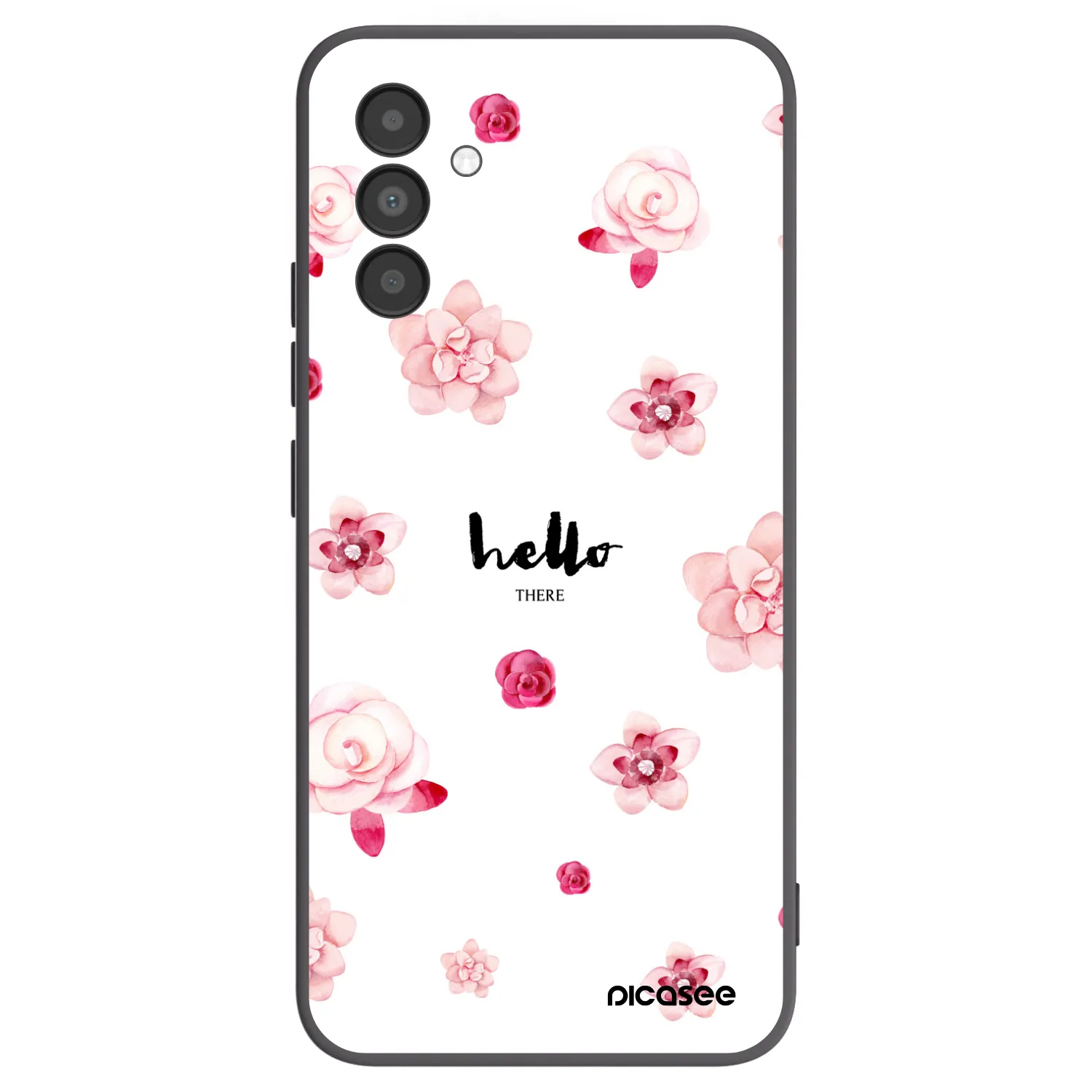 Picasee Μαύρη θήκη σιλικόνης για Samsung Galaxy A04s A047F - Hello there