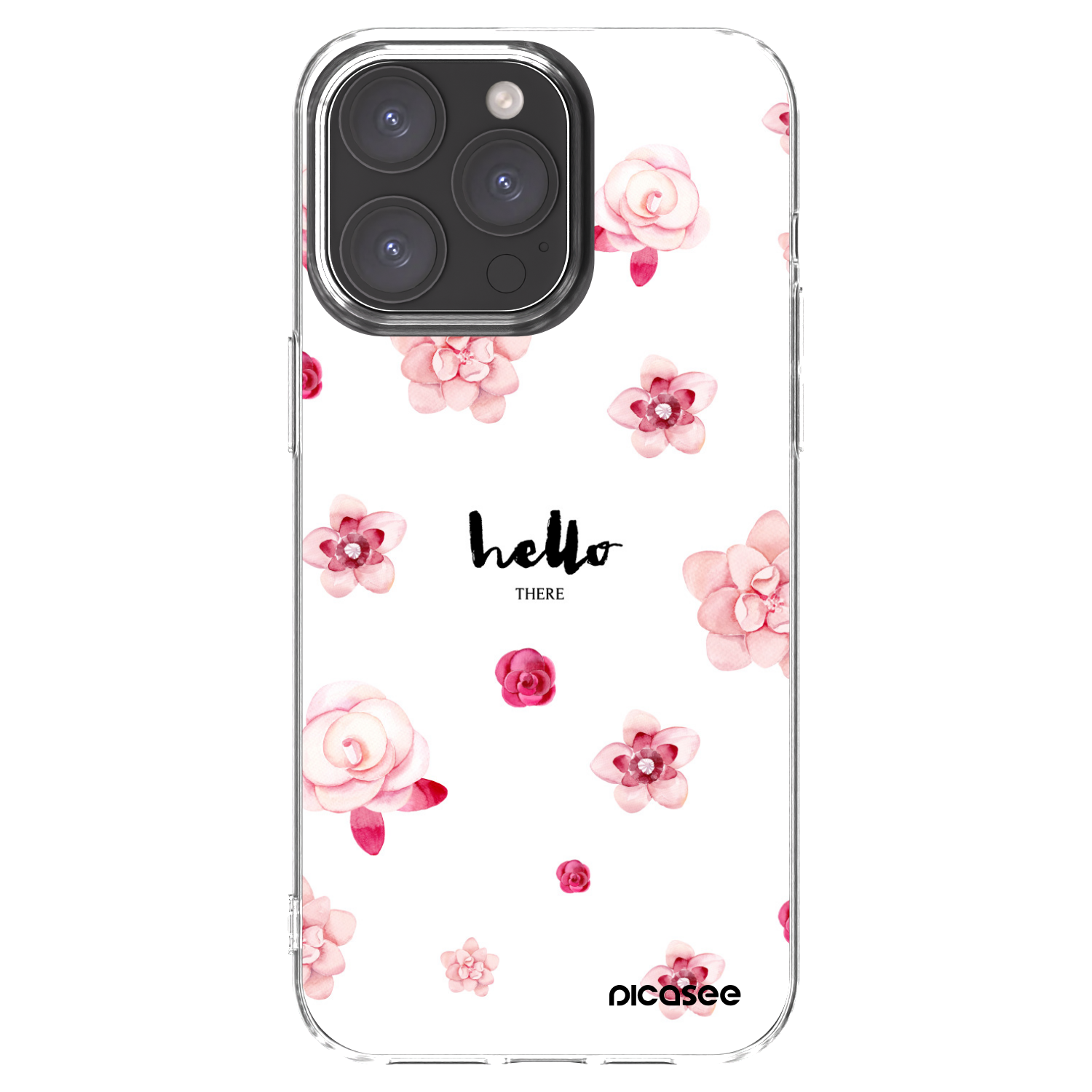 Picasee διαφανής θήκη σιλικόνης Apple iPhone 15 Pro Max - Hello there