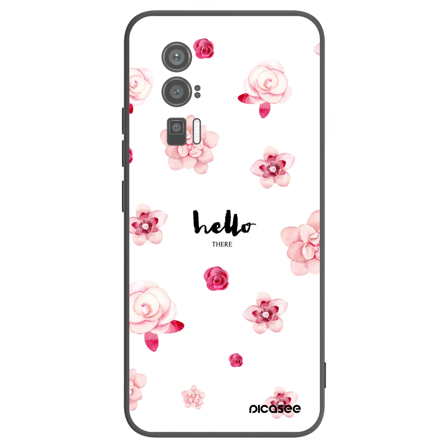 Picasee Μαύρη θήκη σιλικόνης για Xiaomi Poco F5 Pro 5G - Hello there