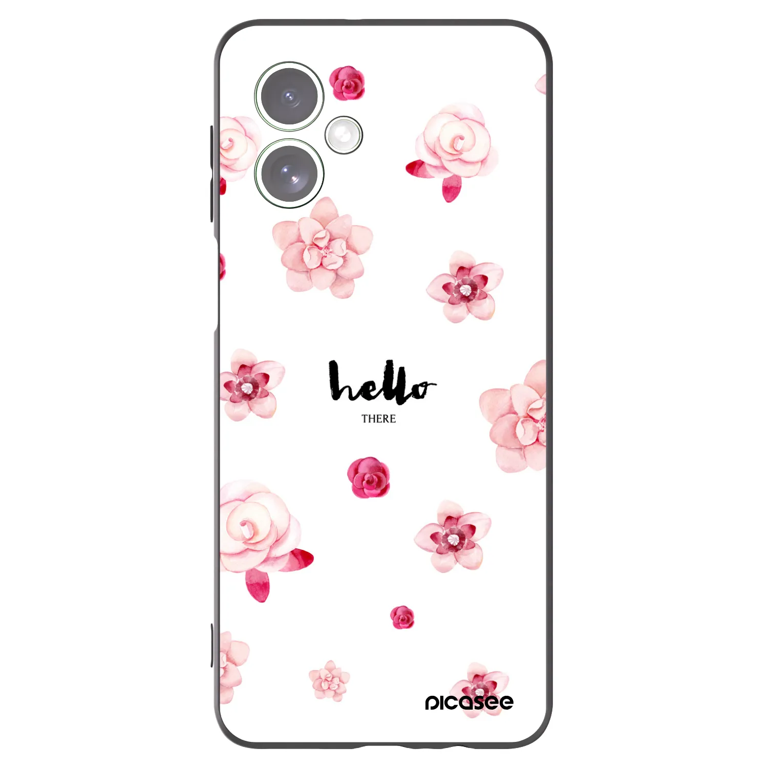 Picasee Μαύρη θήκη σιλικόνης για Motorola Moto G54 5G - Hello there