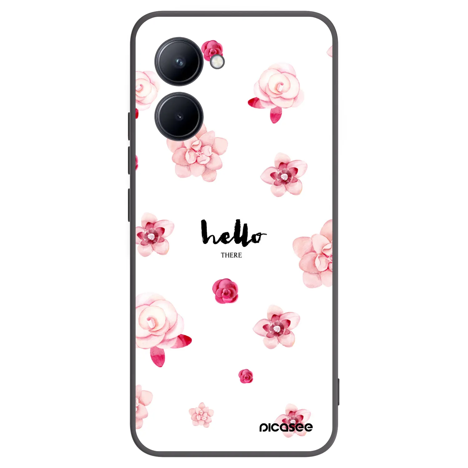 Picasee Μαύρη θήκη σιλικόνης για Realme C33 (2023) - Hello there