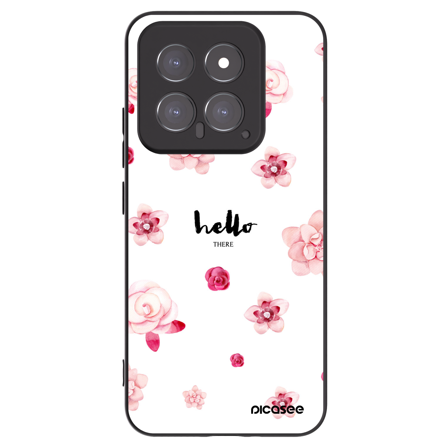 Picasee Μαύρη θήκη σιλικόνης για Xiaomi 14 - Hello there