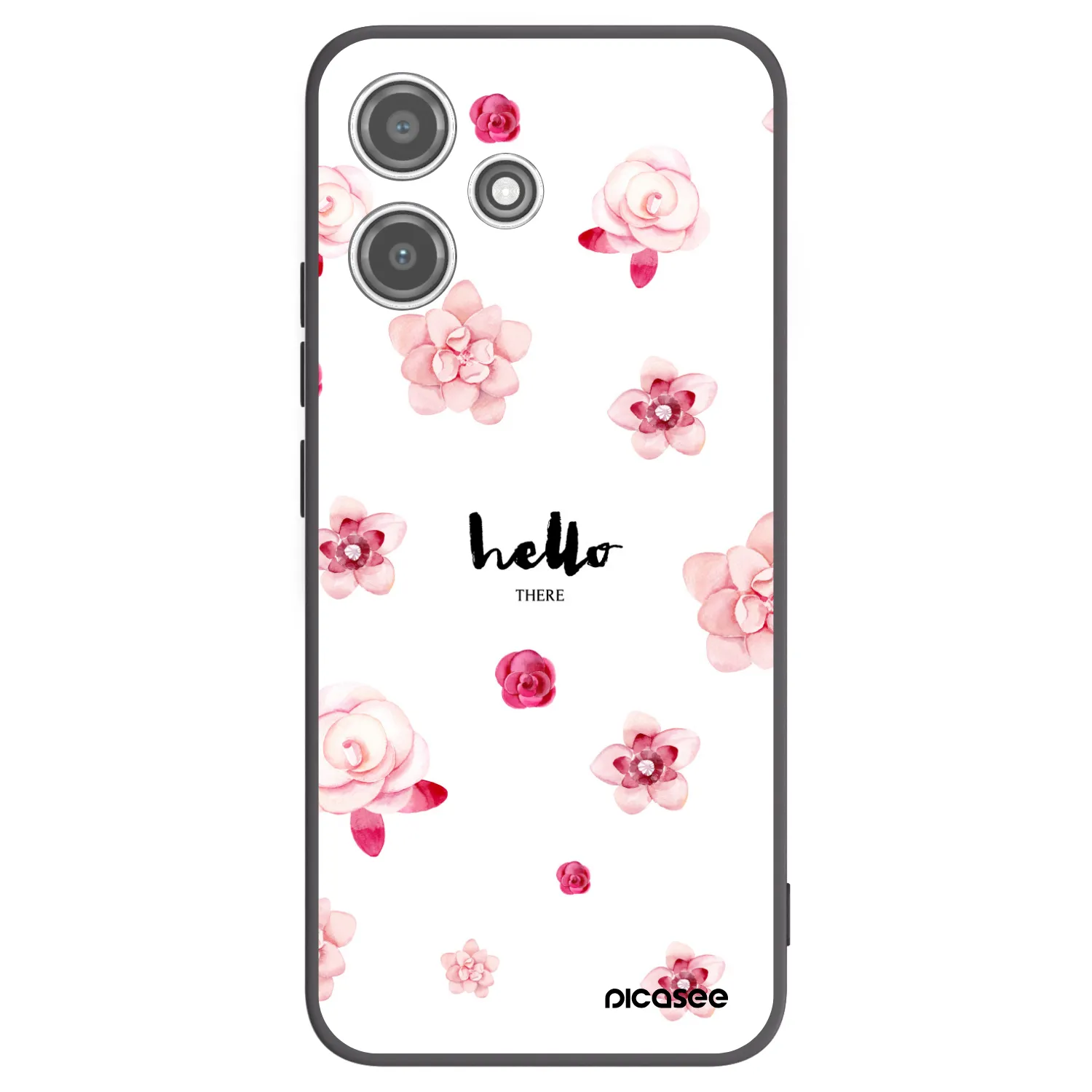 Picasee Μαύρη θήκη σιλικόνης για Xiaomi Redmi 12 5G - Hello there