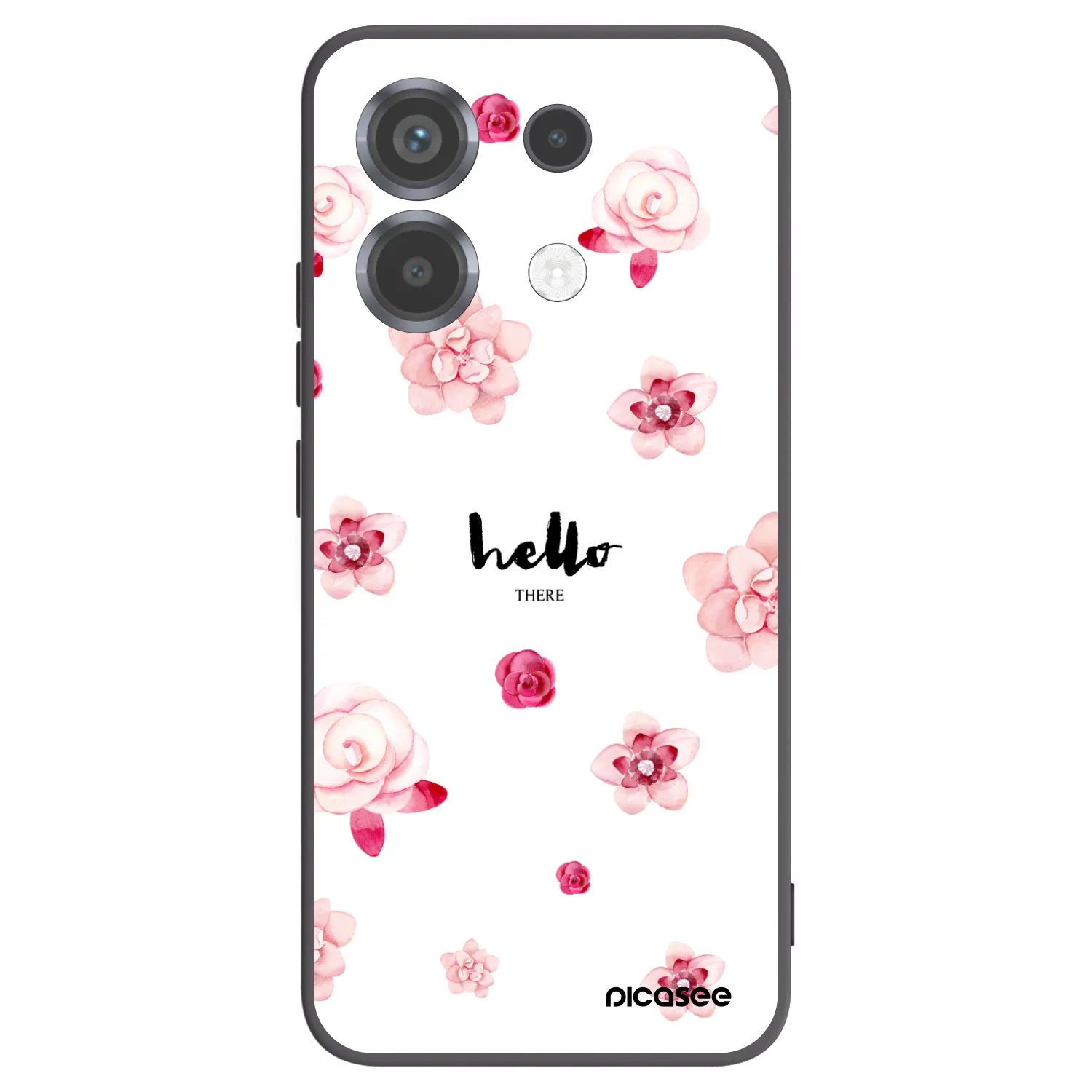 Picasee Μαύρη θήκη σιλικόνης για Xiaomi Poco X6 - Hello there