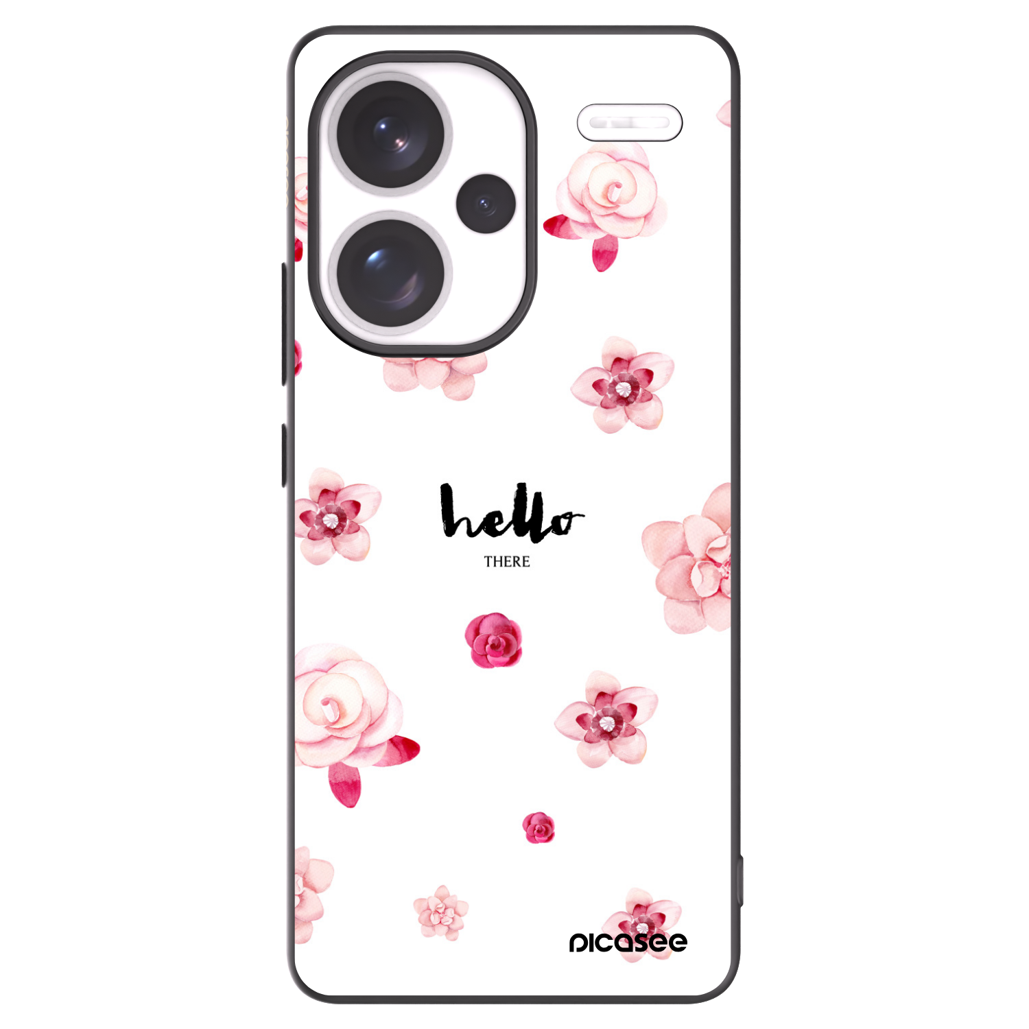 Picasee Μαύρη θήκη σιλικόνης για Xiaomi Redmi Note 13 Pro+ 5G - Hello there