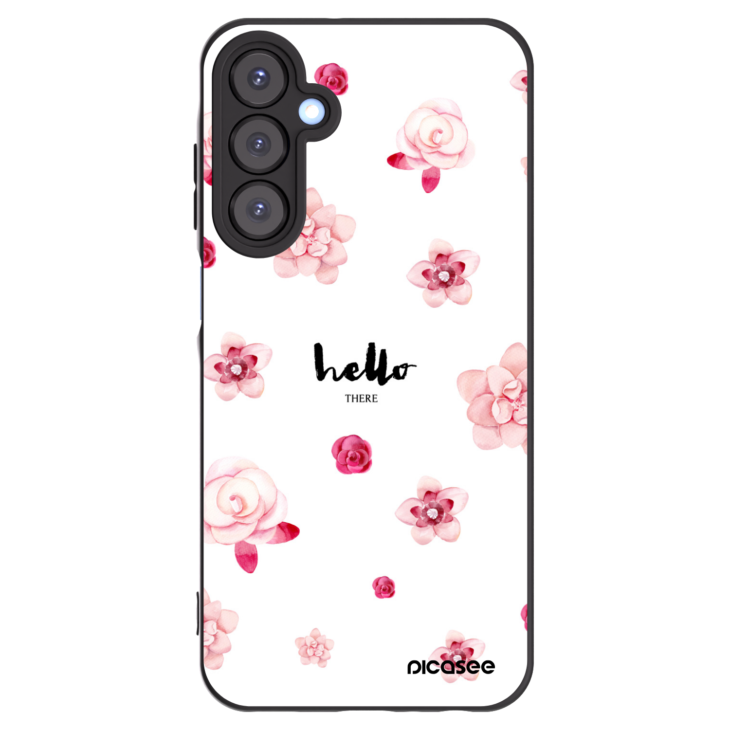 Picasee Μαύρη θήκη σιλικόνης για Samsung Galaxy A25 A256B 5G - Hello there