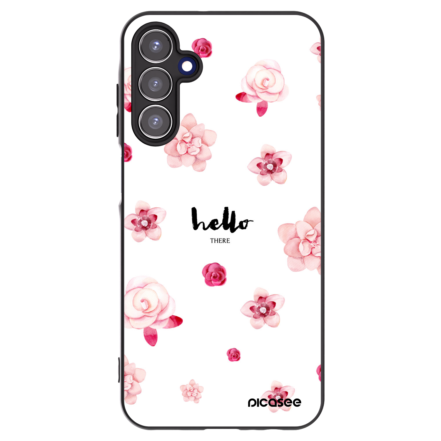 Picasee Μαύρη θήκη σιλικόνης για Samsung Galaxy A15 A155F 4G - Hello there