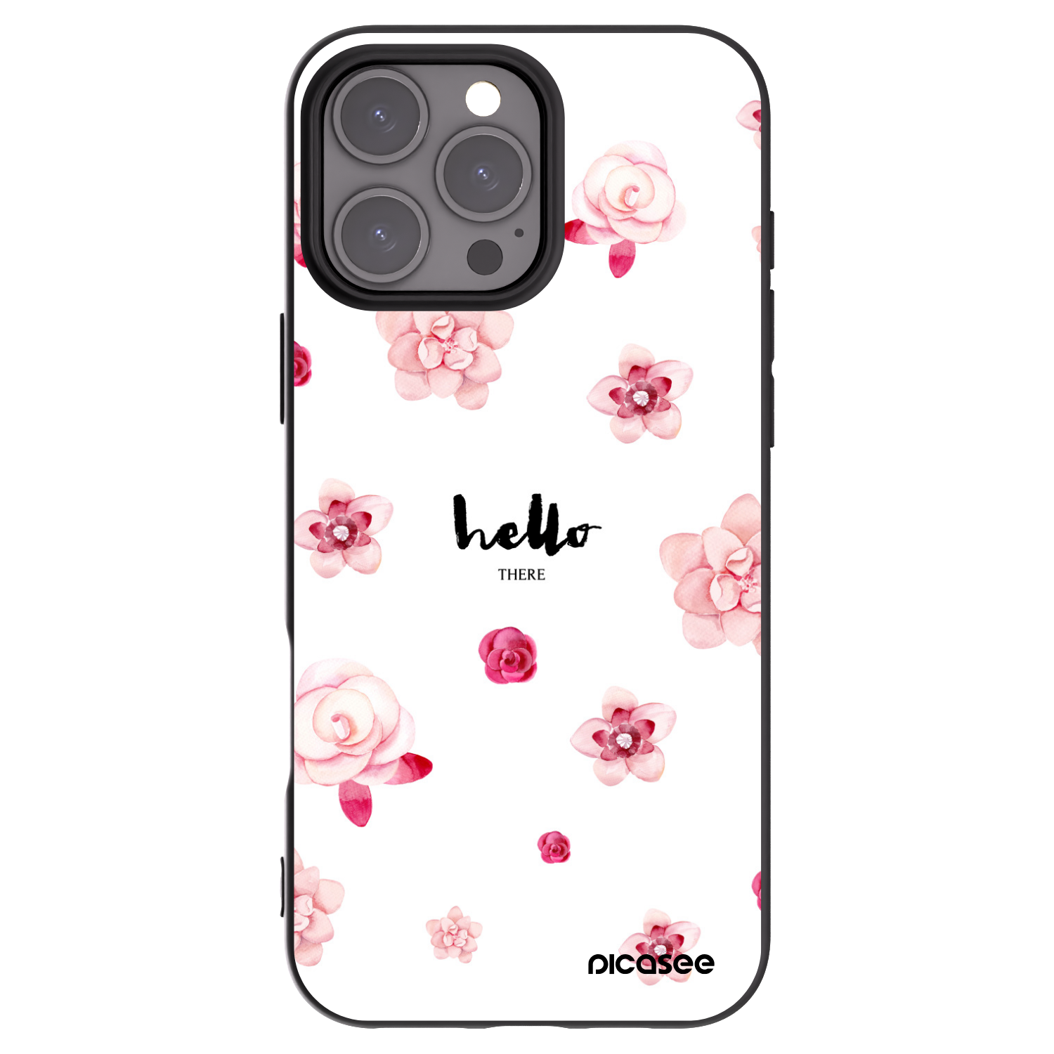 Picasee Μαύρη θήκη σιλικόνης για Apple iPhone 16 Pro Max - Hello there