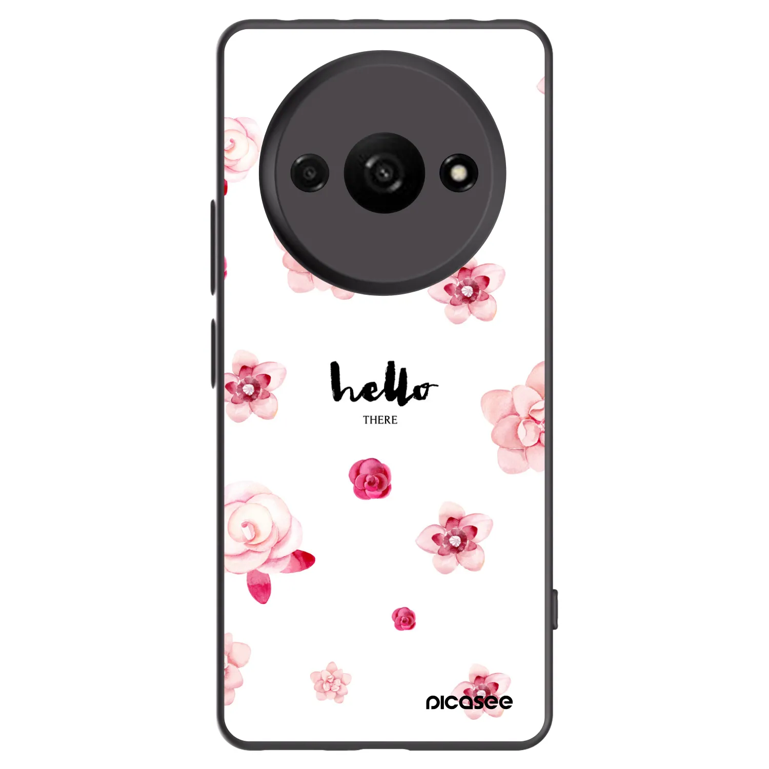 Picasee Μαύρη θήκη σιλικόνης για Xiaomi Redmi A3 - Hello there