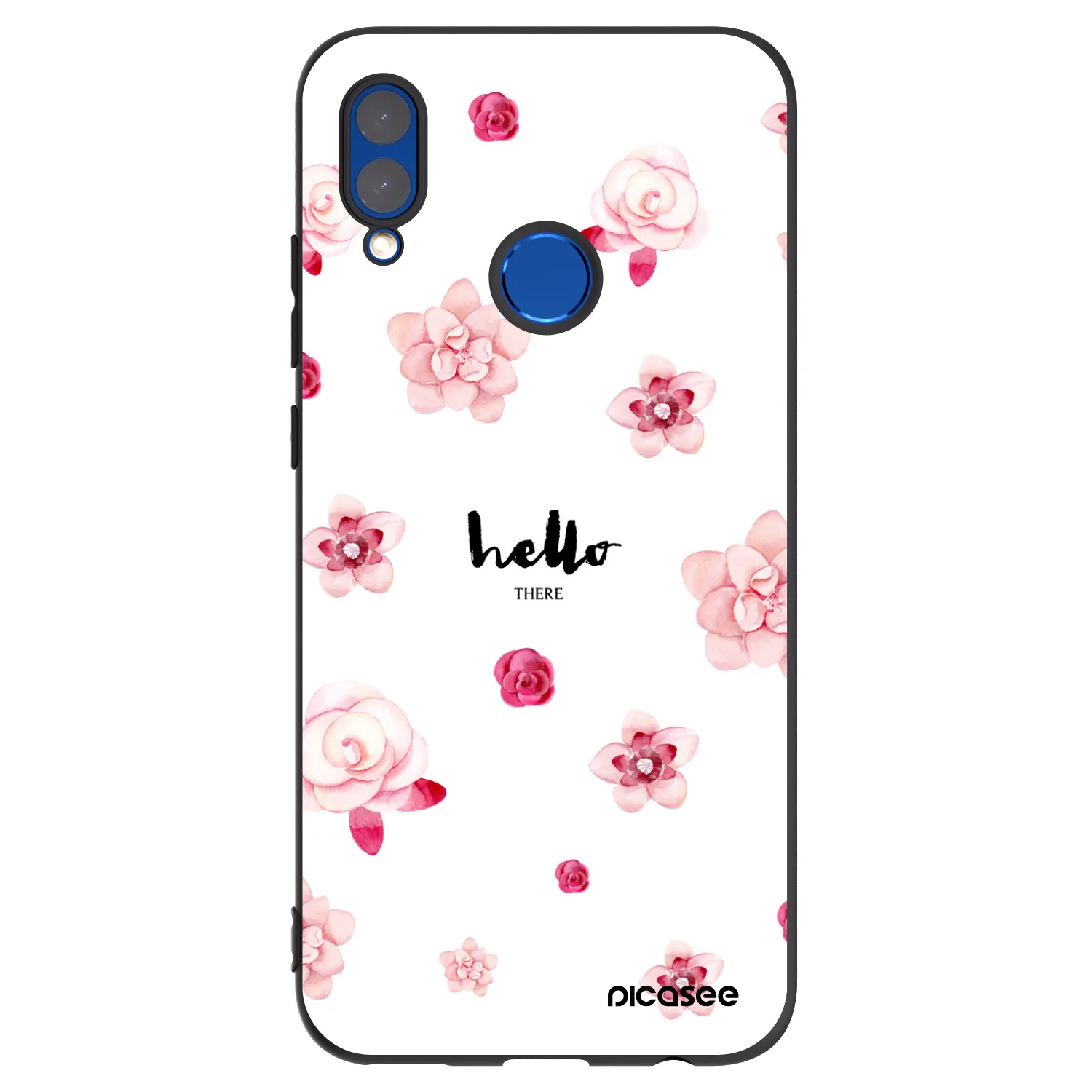 Picasee Μαύρη θήκη σιλικόνης για Huawei P Smart 2019 - Hello there