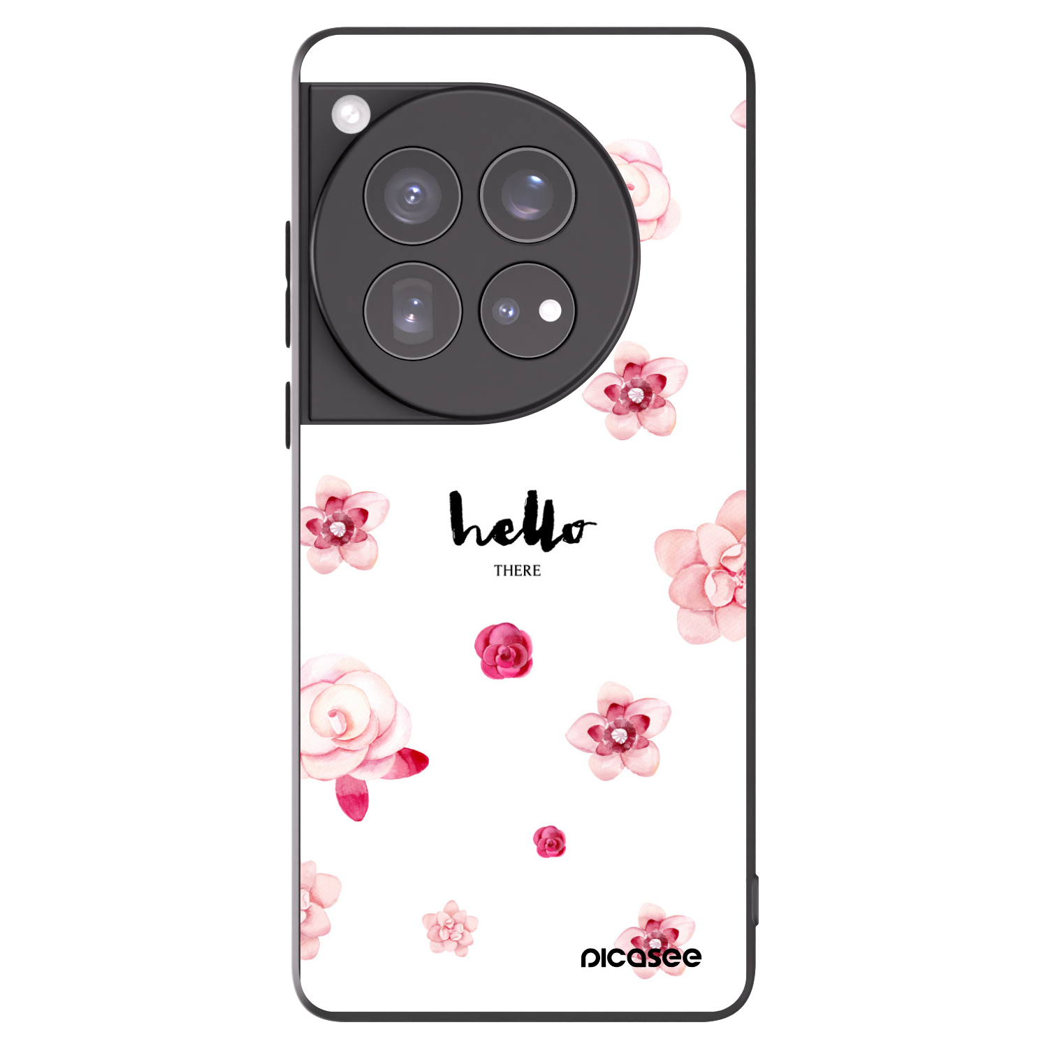 Picasee Μαύρη θήκη σιλικόνης για OnePlus 12 5G - Hello there