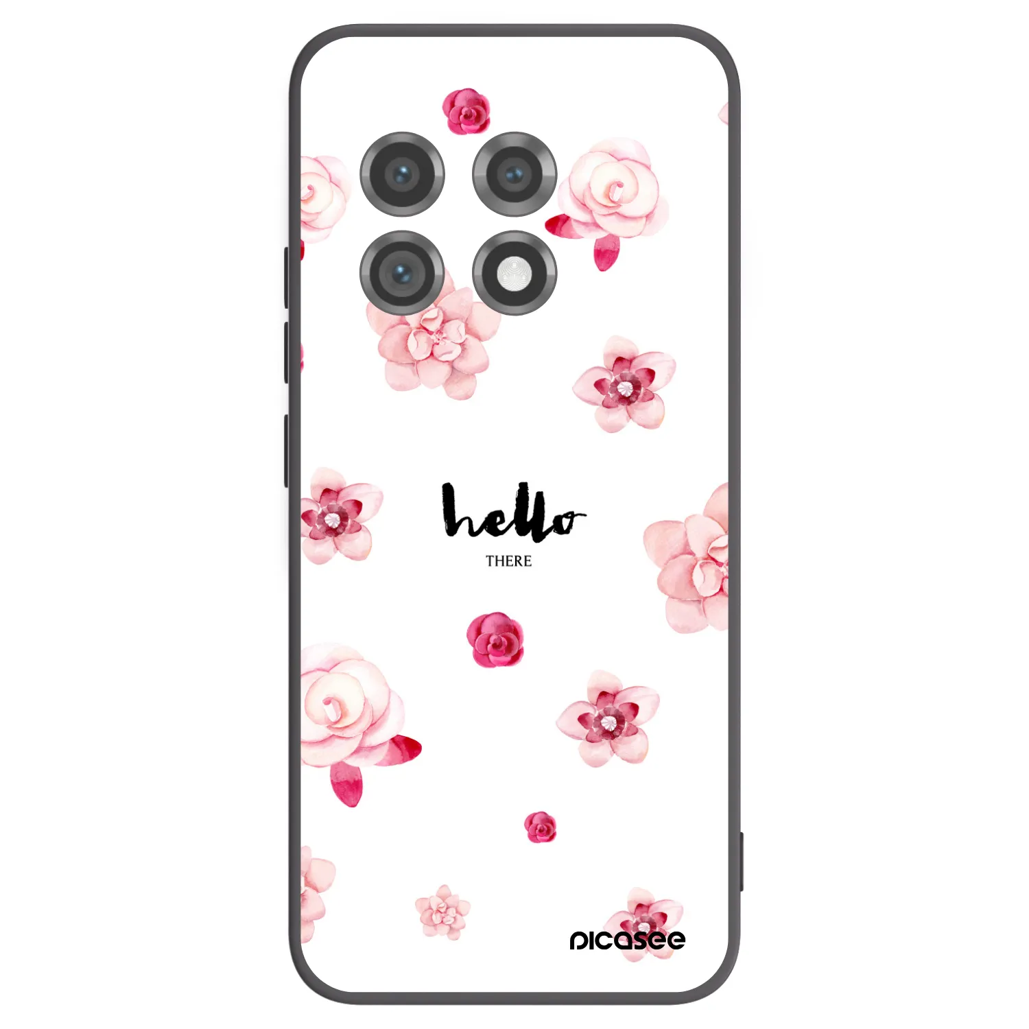 Picasee Μαύρη θήκη σιλικόνης για OnePlus 11 5G - Hello there