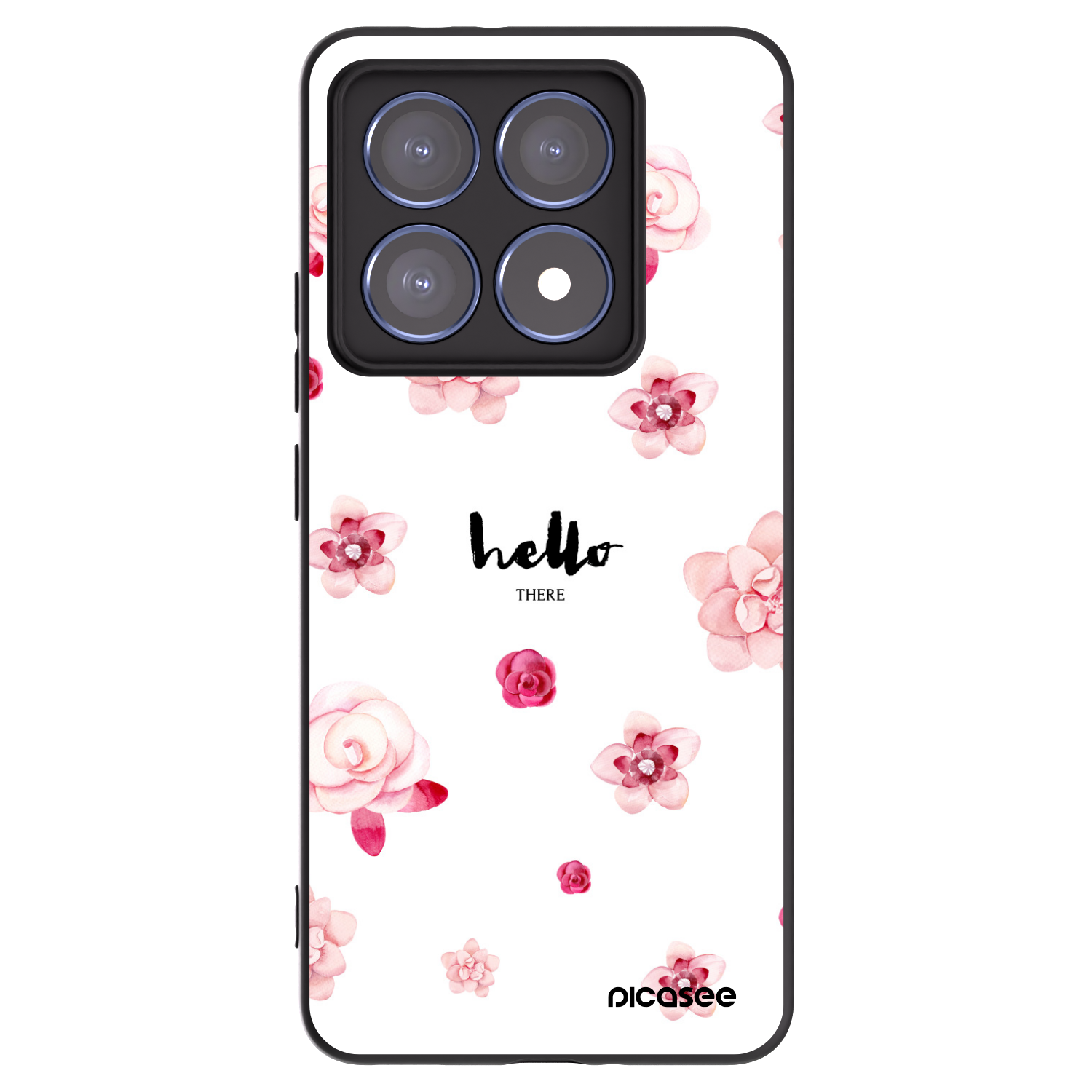 Picasee Μαύρη θήκη σιλικόνης για Xiaomi 14T Pro - Hello there