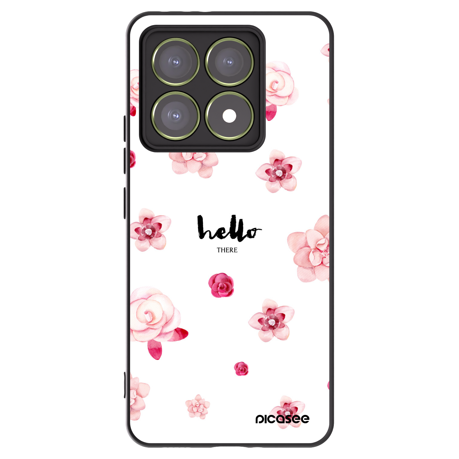 Picasee Μαύρη θήκη σιλικόνης για Xiaomi 14T - Hello there