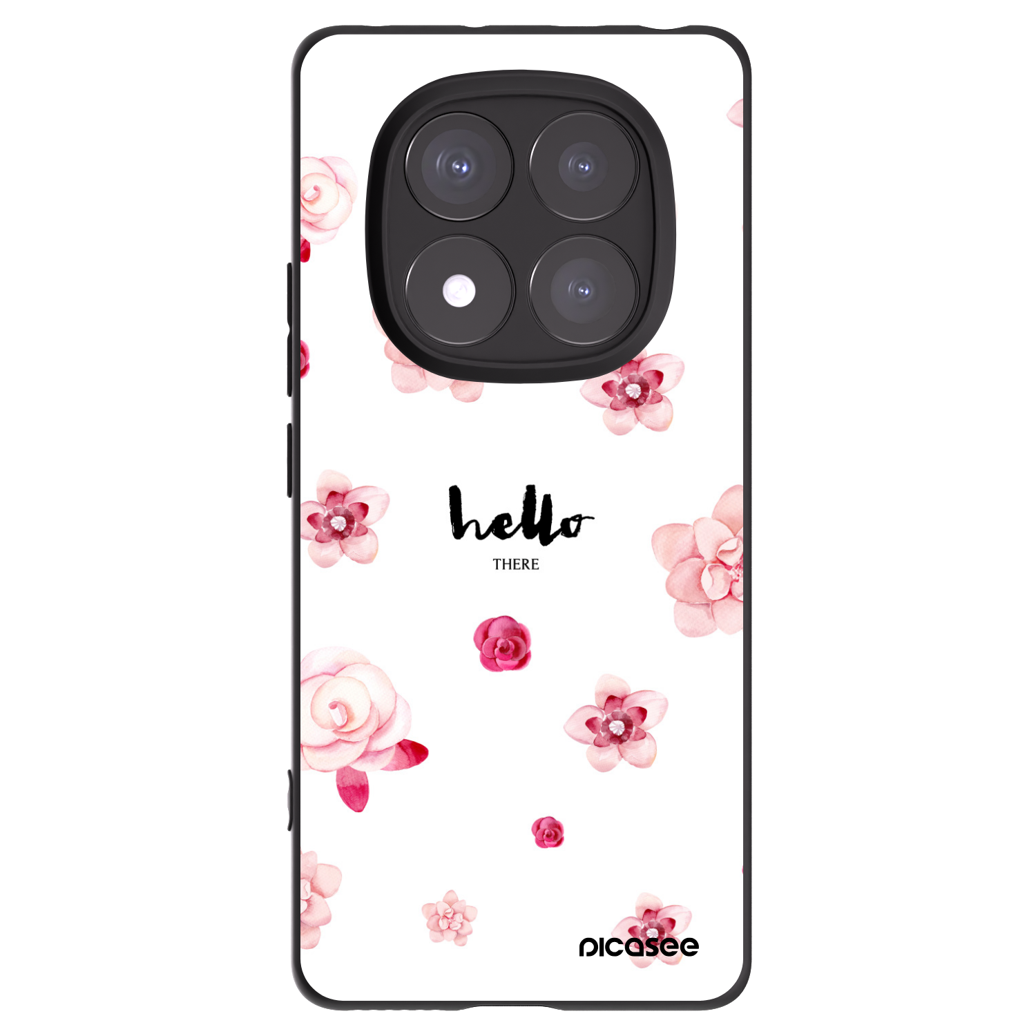 Picasee Μαύρη θήκη σιλικόνης για Xiaomi Redmi Note 14 Pro+ 5G - Hello there