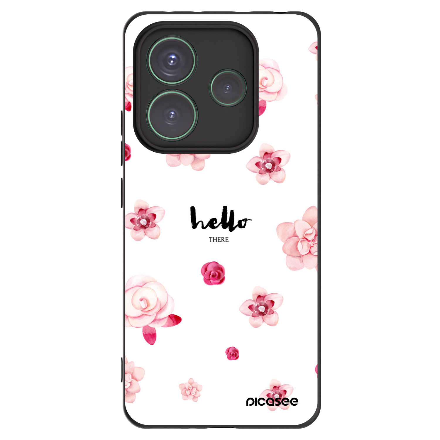 Picasee Μαύρη θήκη σιλικόνης για Xiaomi Redmi Note 14 5G - Hello there