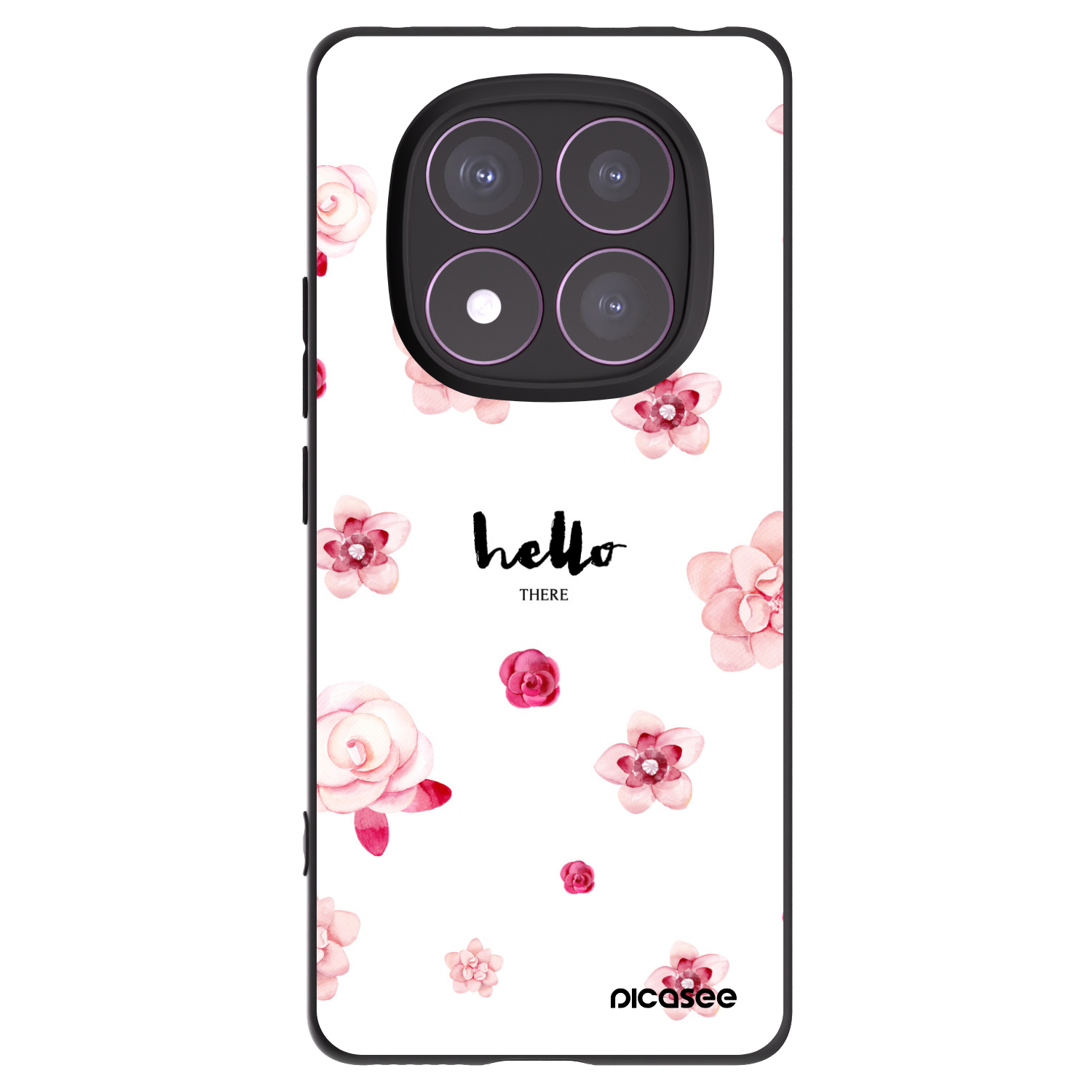 Picasee Μαύρη θήκη σιλικόνης για Xiaomi Redmi Note 14 Pro 4G - Hello there