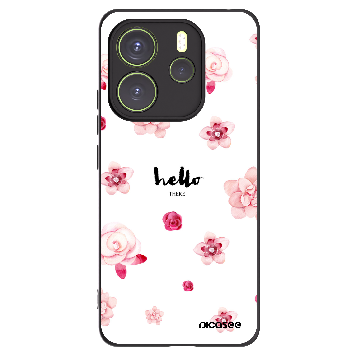 Picasee Μαύρη θήκη σιλικόνης για Xiaomi Redmi Note 14 4G - Hello there