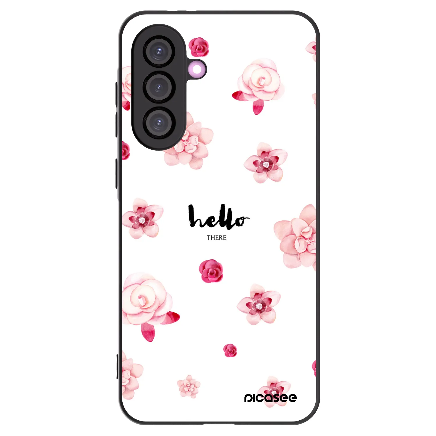 Picasee Μαύρη θήκη σιλικόνης για Samsung Galaxy A56 5G A566B - Hello there