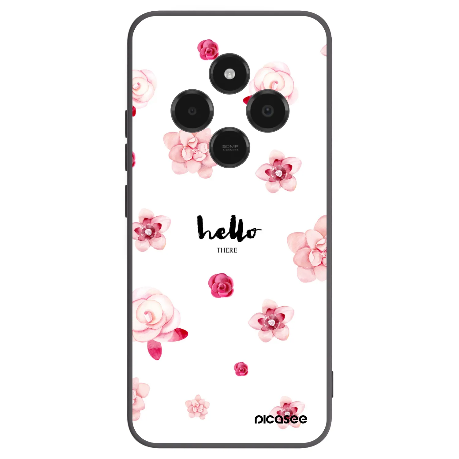 Picasee Μαύρη θήκη σιλικόνης για Xiaomi Poco C75 - Hello there