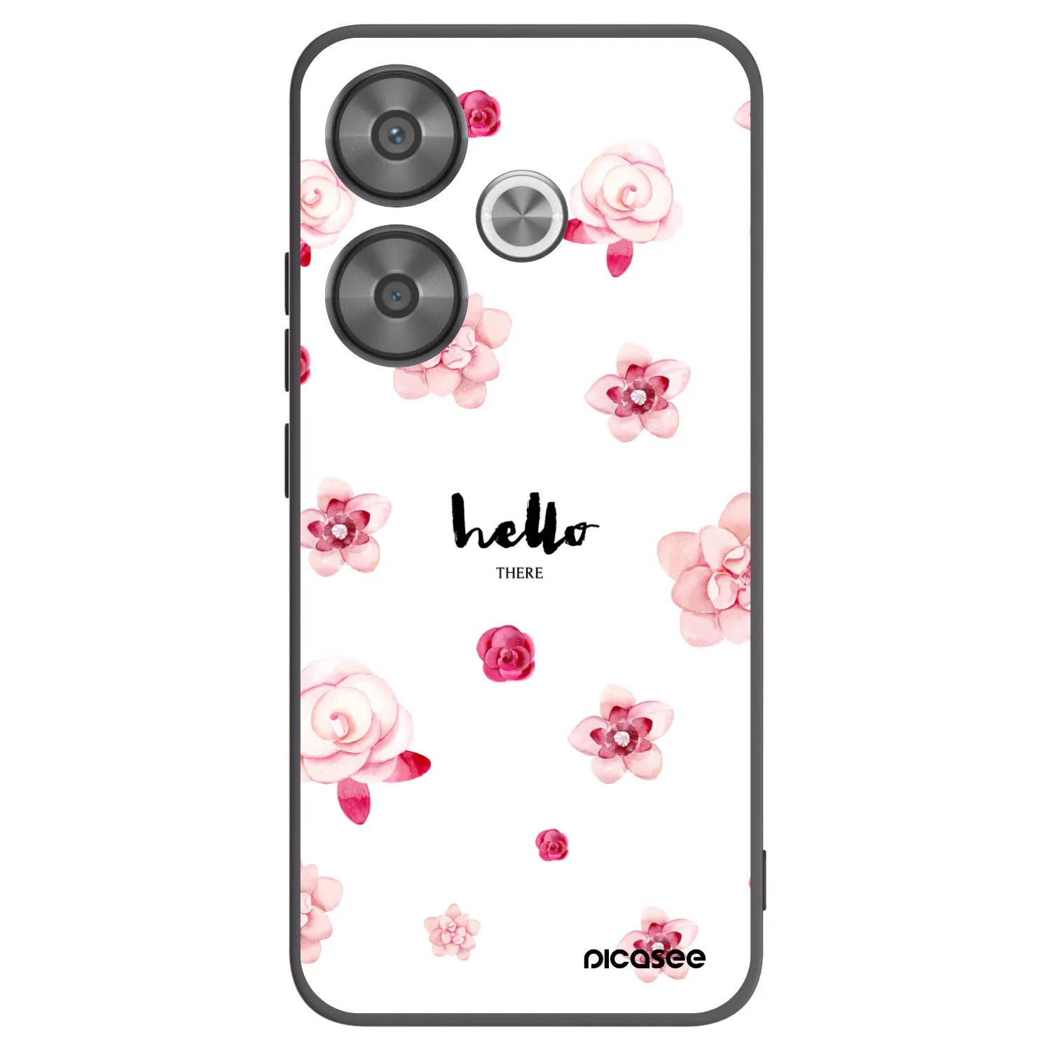 Picasee Μαύρη θήκη σιλικόνης για Xiaomi Poco F6 - Hello there