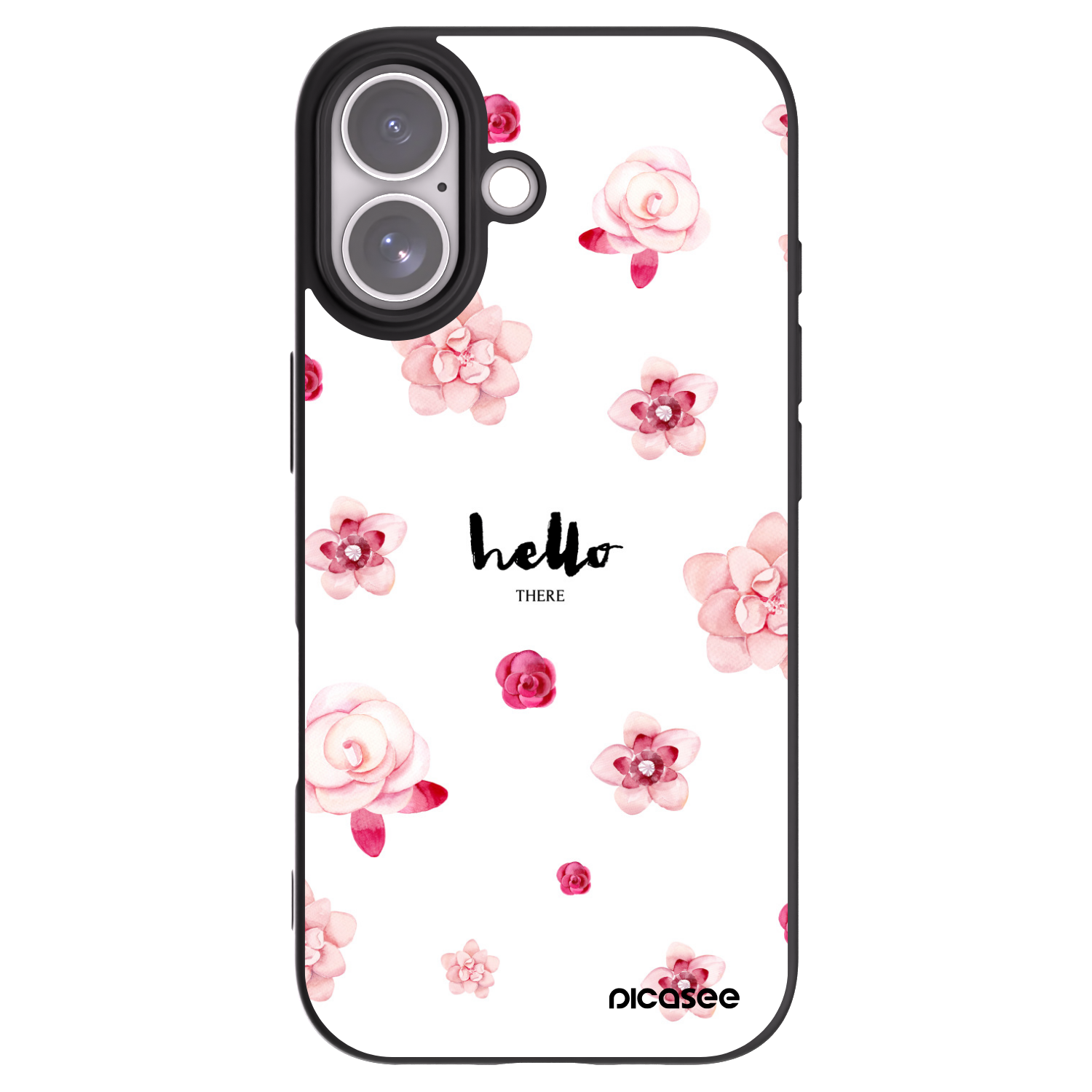 Picasee Μαύρη θήκη σιλικόνης για Apple iPhone 17 - Hello there