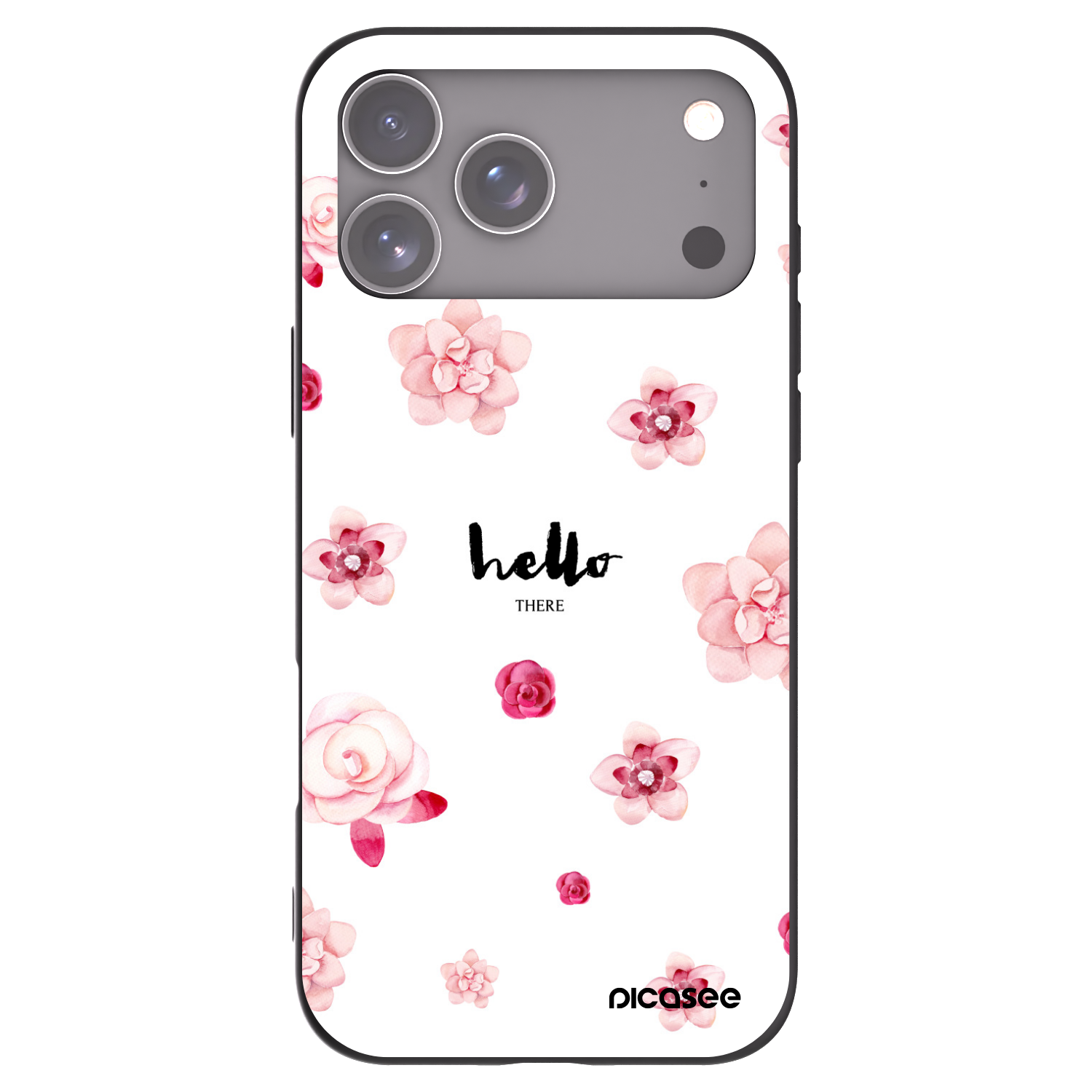 Picasee Μαύρη θήκη σιλικόνης για Apple iPhone 17 Pro Max - Hello there