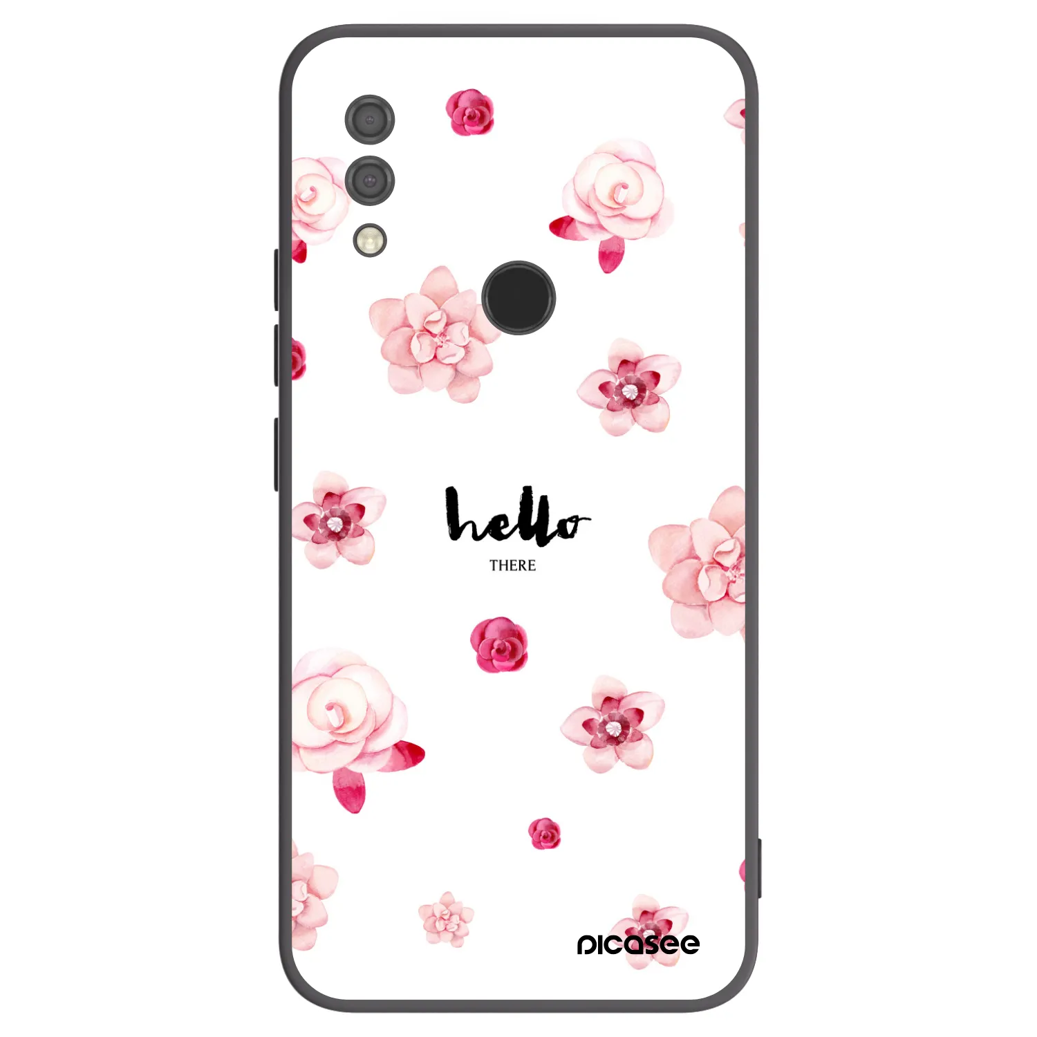 Picasee Μαύρη θήκη σιλικόνης για Xiaomi Redmi 7 - Hello there