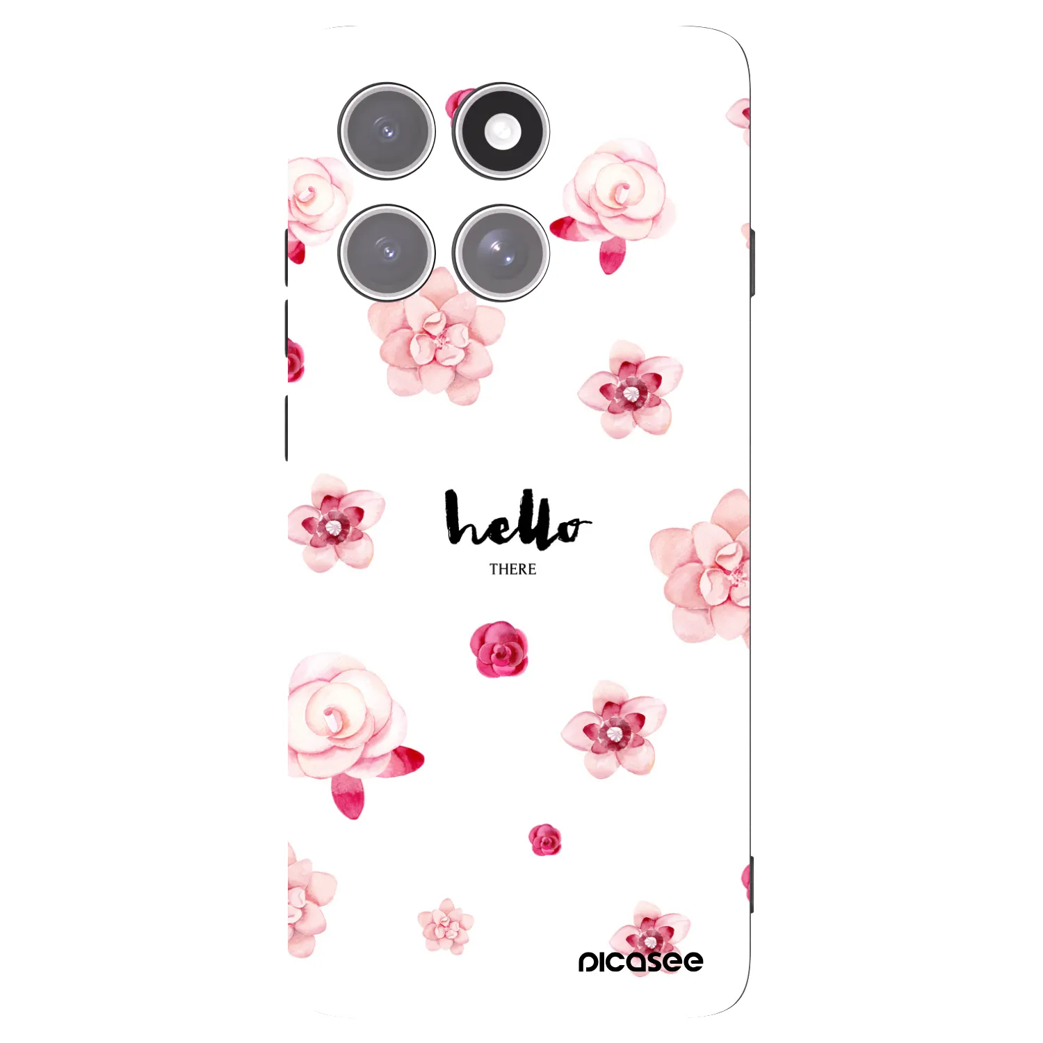 Picasee Μαύρη θήκη σιλικόνης για Motorola Edge 60 Pro - Hello there