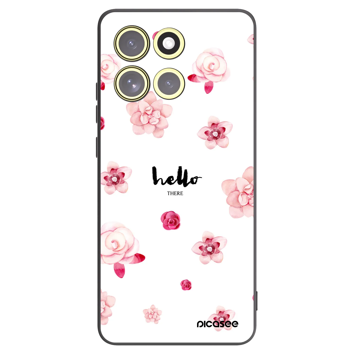 Picasee Μαύρη θήκη σιλικόνης για Motorola Moto G86 5G - Hello there