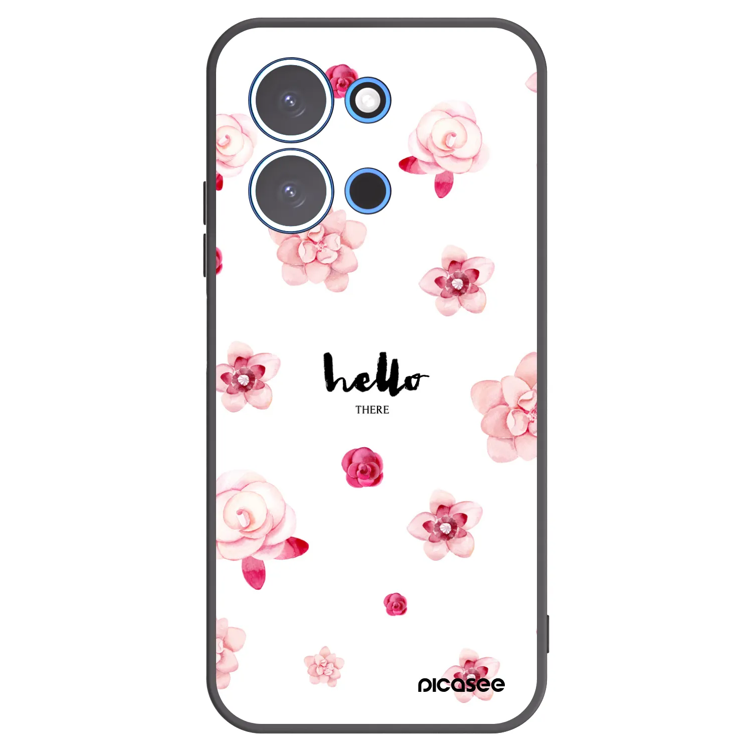 Picasee Μαύρη θήκη σιλικόνης για Xiaomi Redmi 15C 4G - Hello there