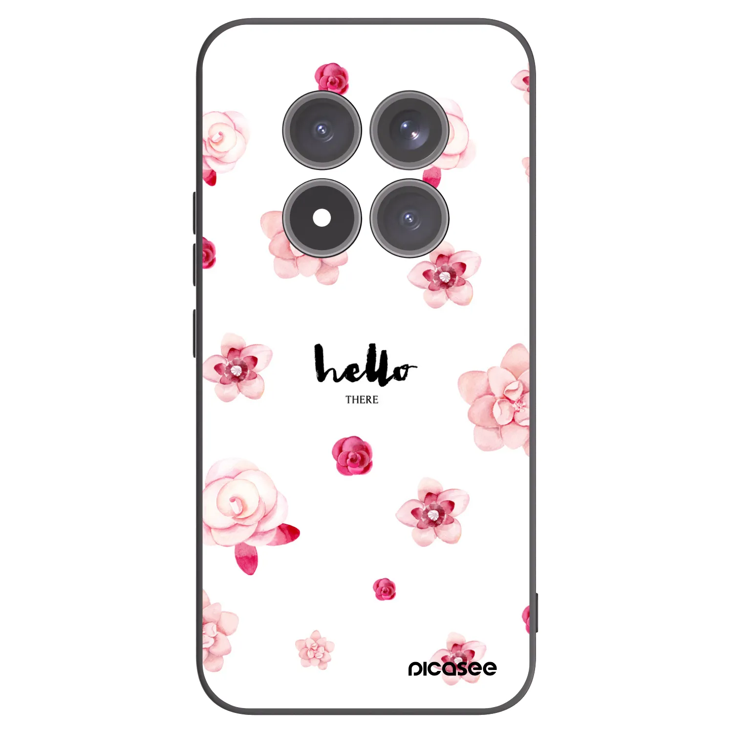 Picasee Μαύρη θήκη σιλικόνης για Xiaomi Redmi Note 15 Pro+ - Hello there