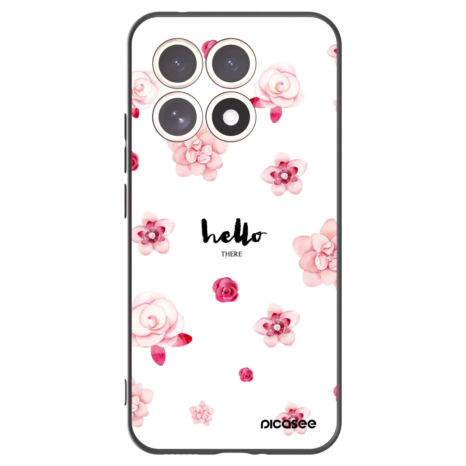 Picasee Μαύρη θήκη σιλικόνης για Xiaomi 15T - Hello there