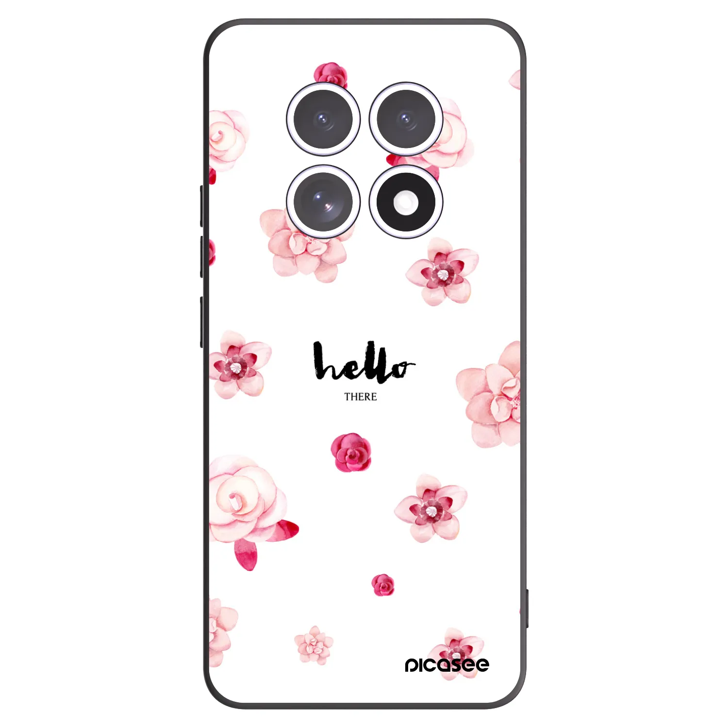 Picasee Μαύρη θήκη σιλικόνης για Xiaomi Redmi Note 15 - Hello there