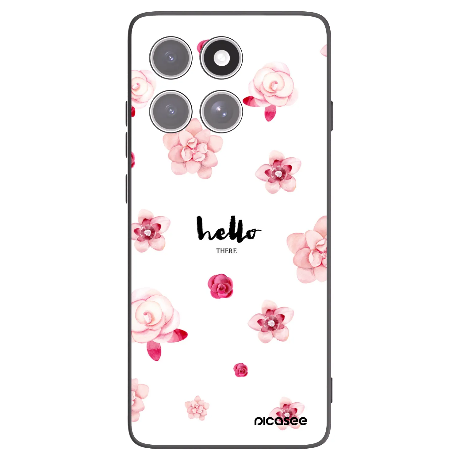 Picasee Μαύρη θήκη σιλικόνης για Motorola Edge 60 Fusion - Hello there